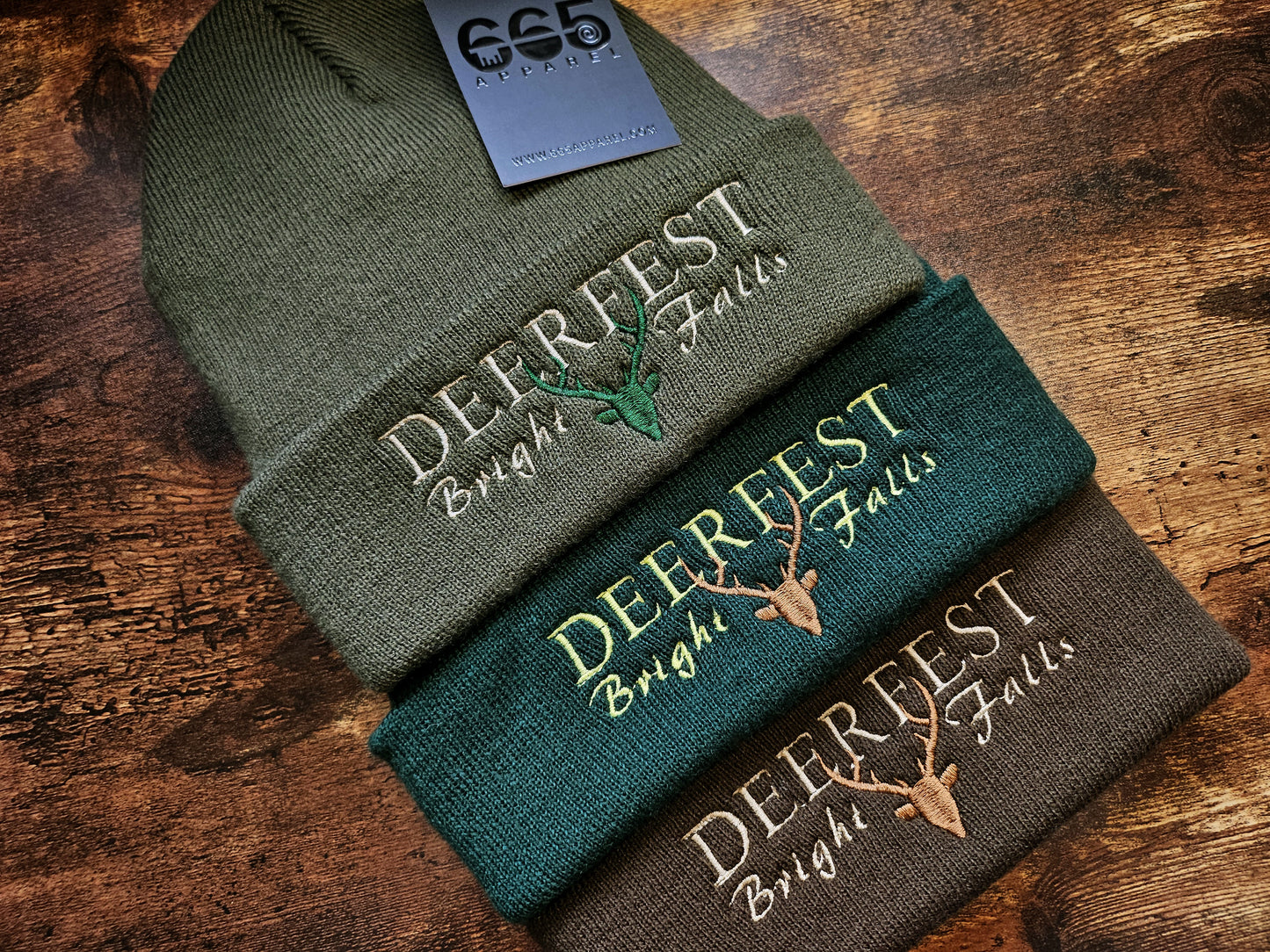 Deerfest Embroidered Beanie