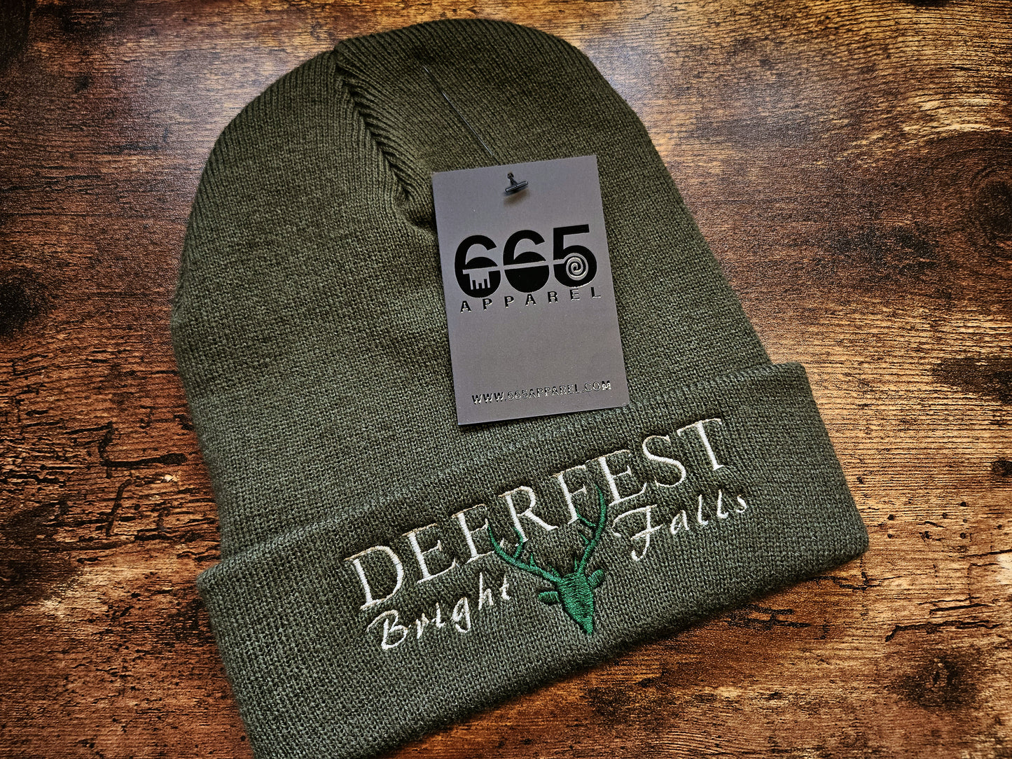 Deerfest Embroidered Beanie