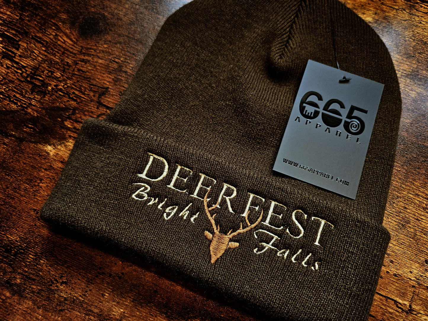 Deerfest Embroidered Beanie