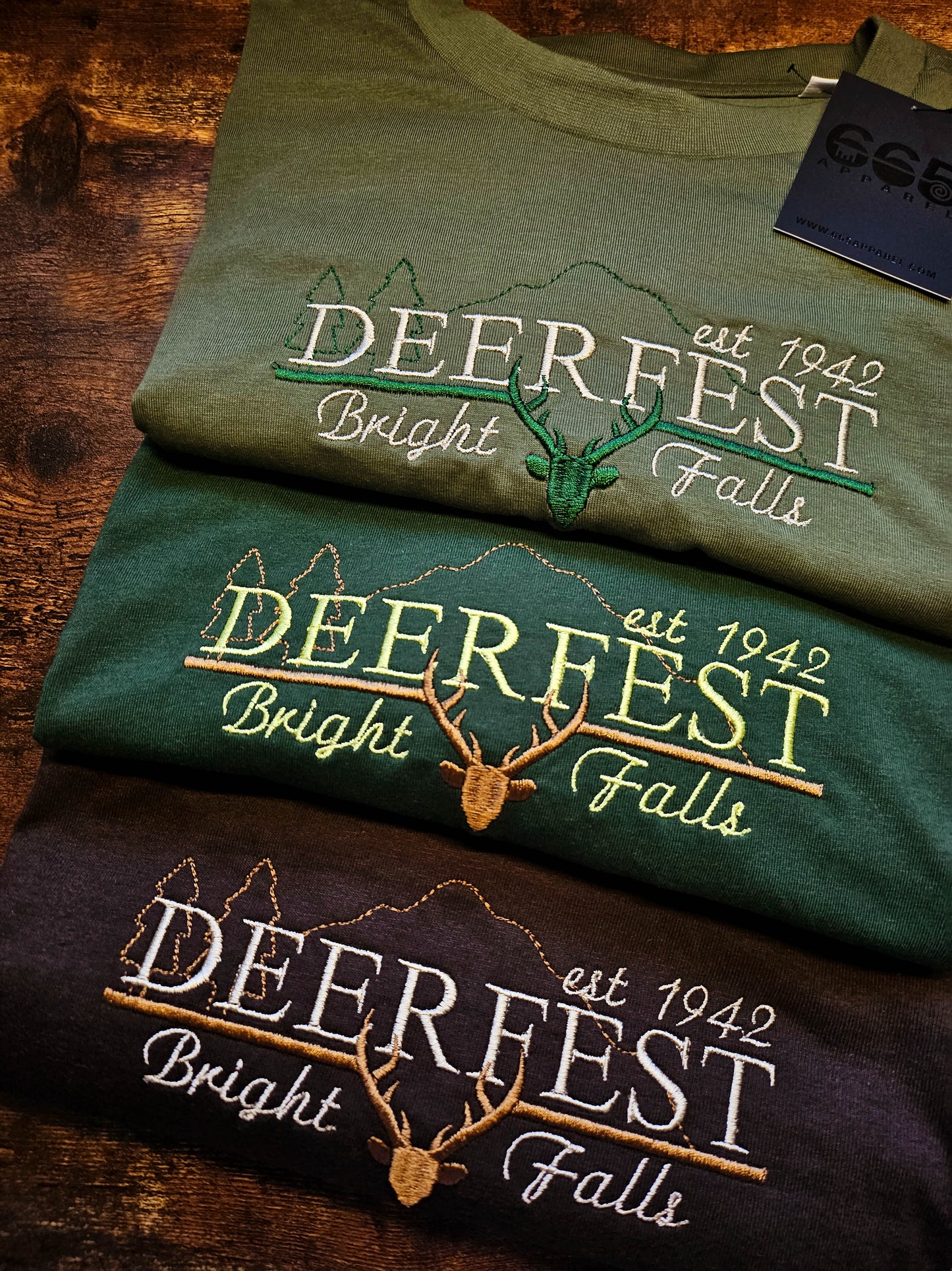 Deerfest Embroidered T-Shirt