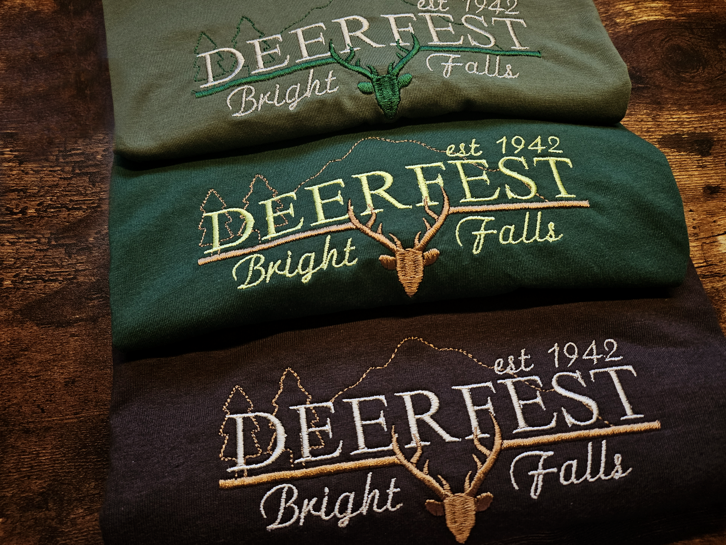 Deerfest Embroidered T-Shirt