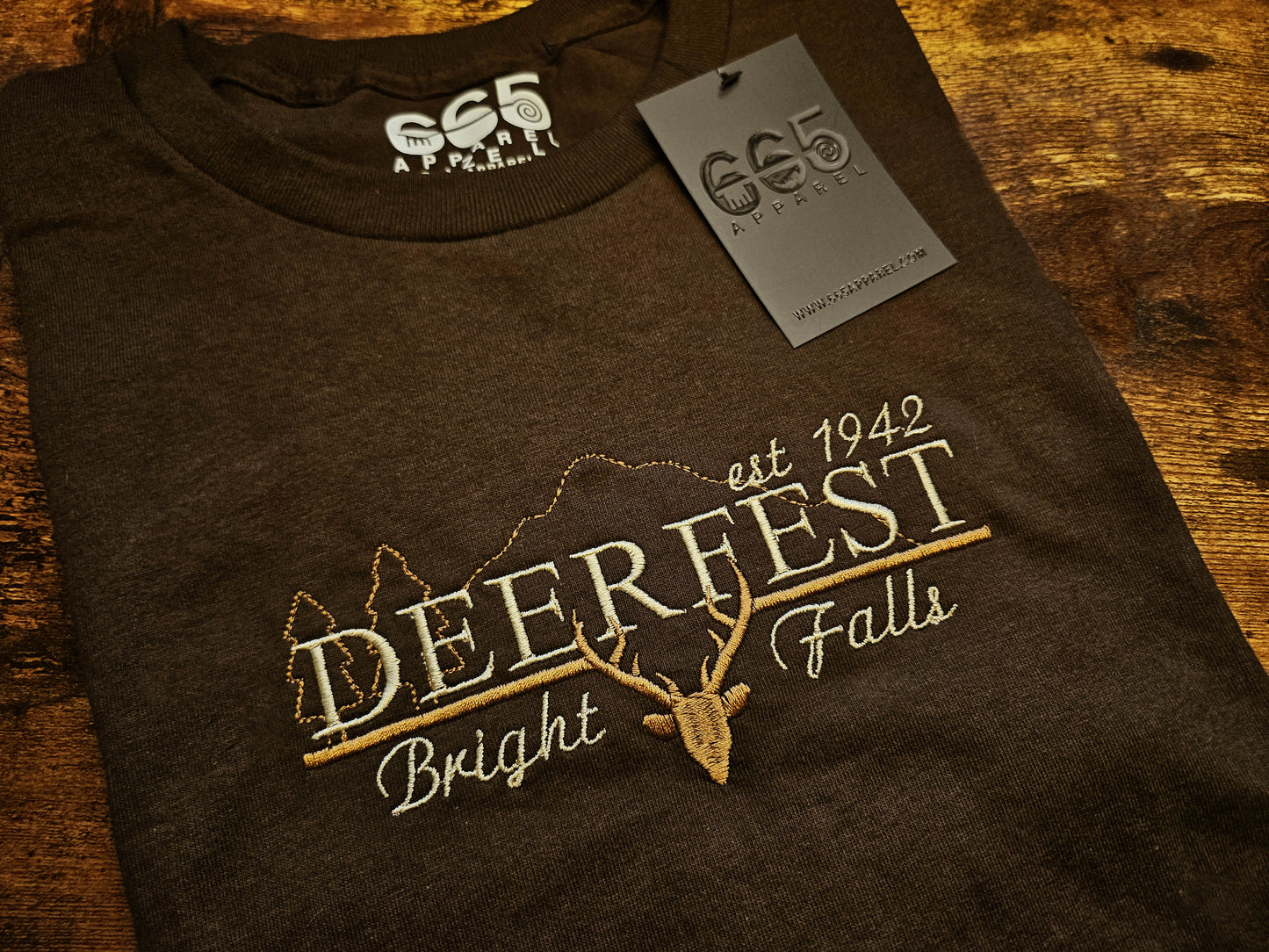 Deerfest Embroidered T-Shirt