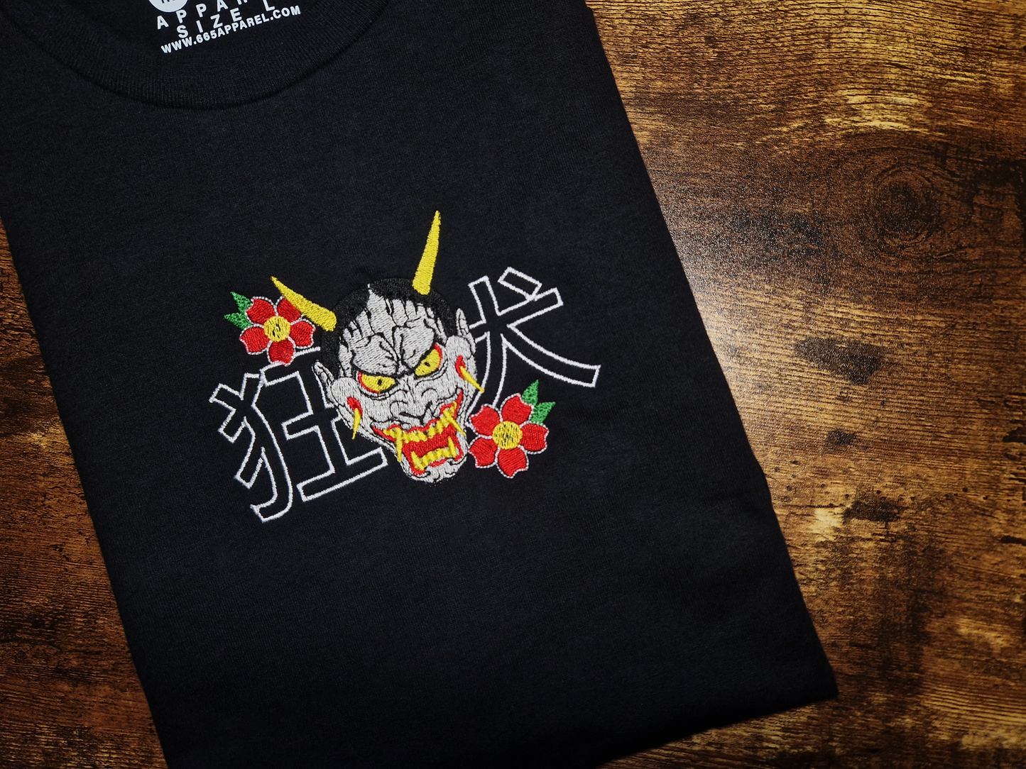 Mad Dog Mask Embroidered T-Shirt
