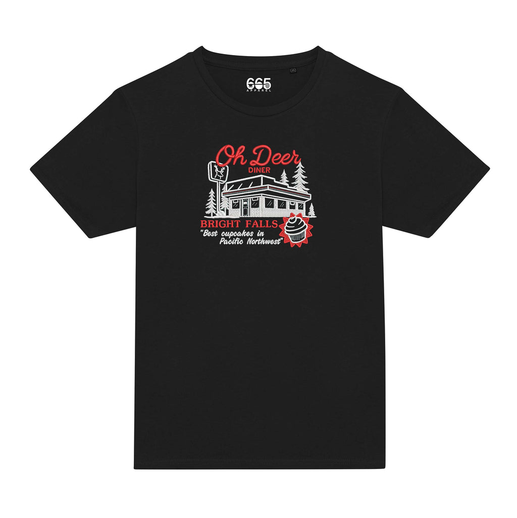Oh Deer Diner Embroidered T-Shirt