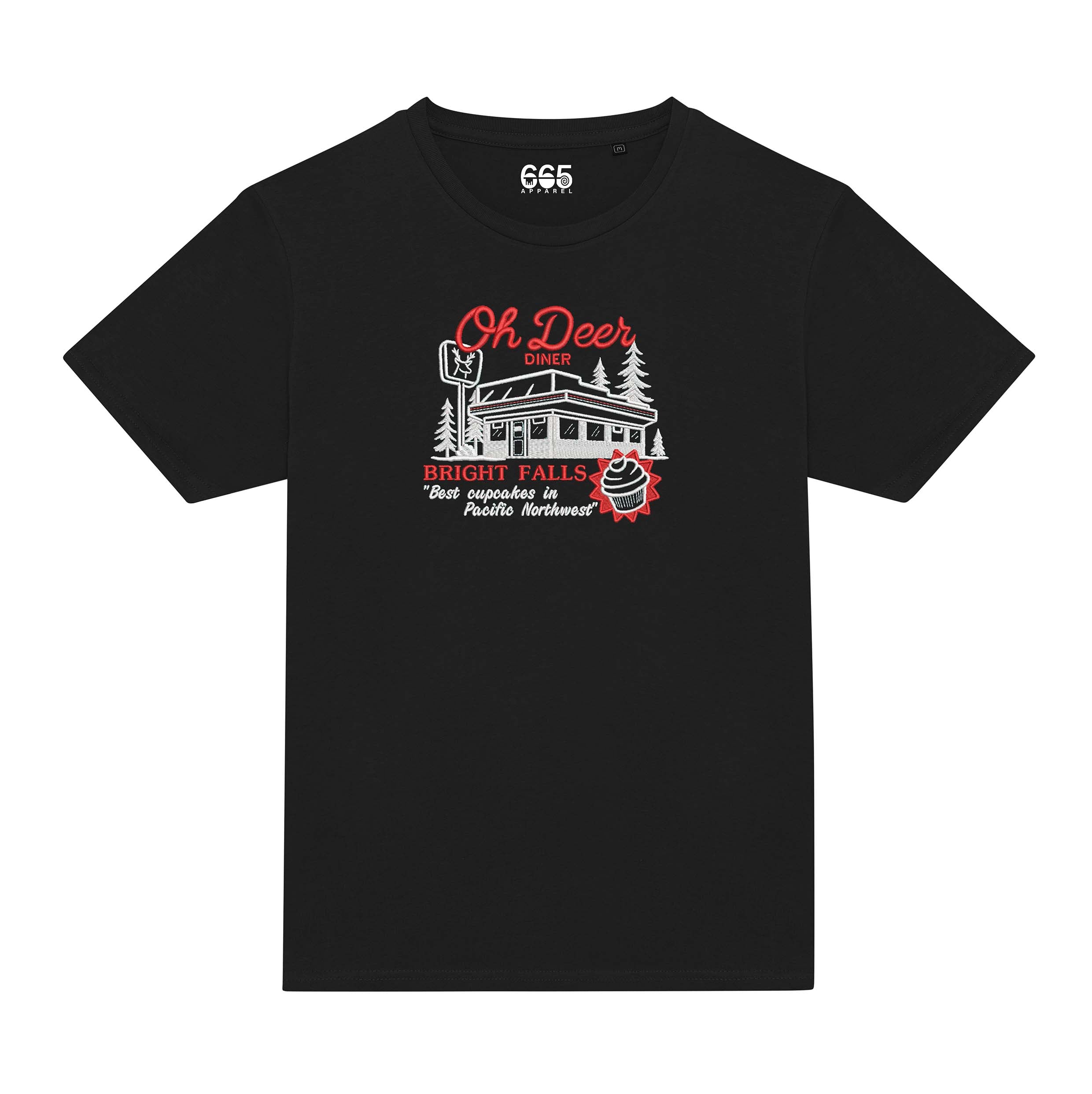 Oh Deer Diner Embroidered T-Shirt