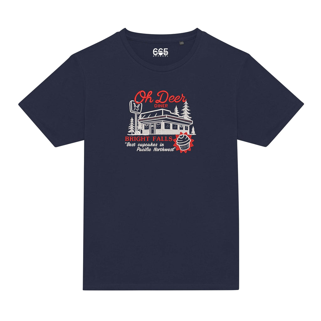 Oh Deer Diner Embroidered T-Shirt