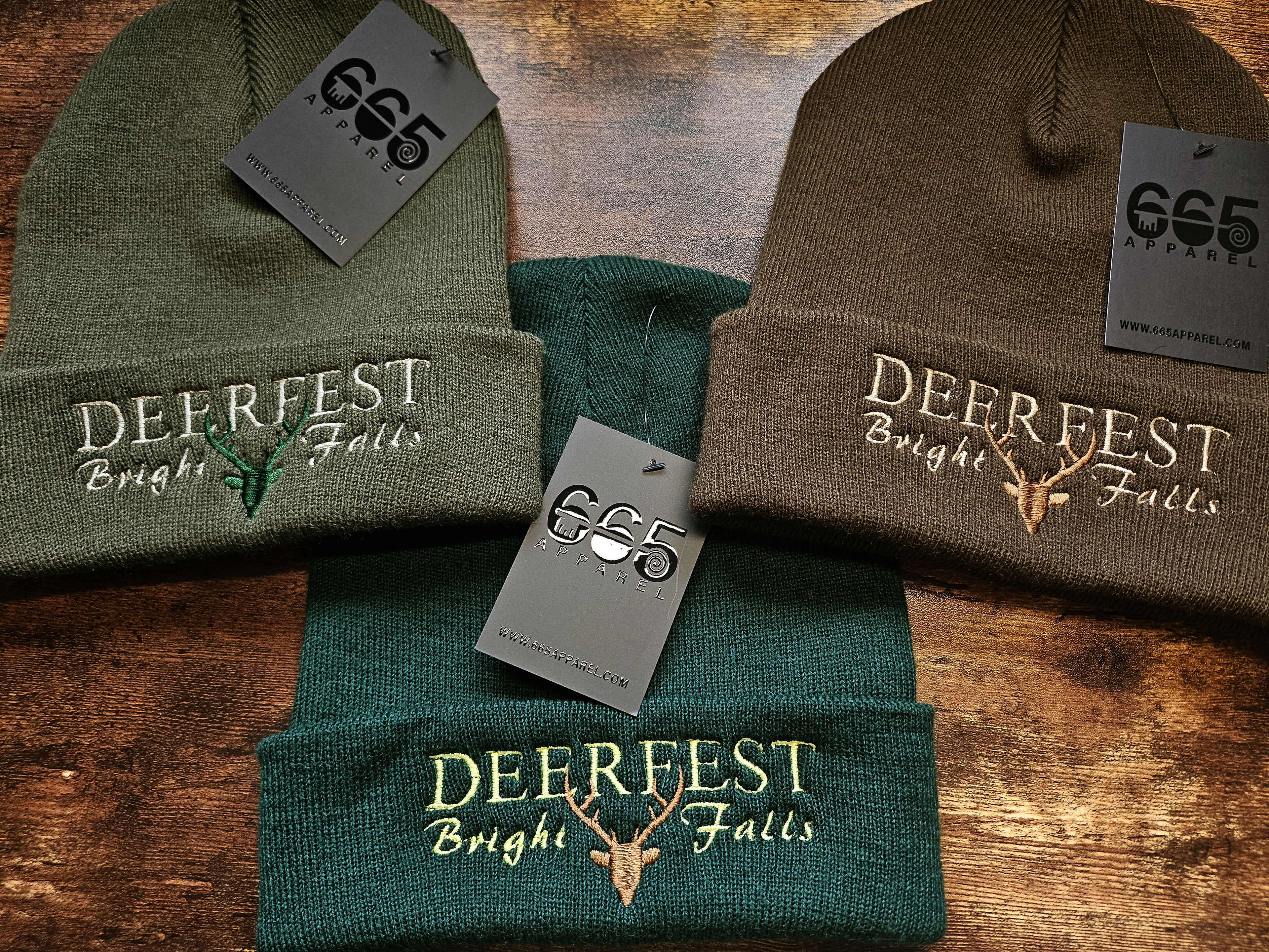 Deerfest Embroidered Beanie