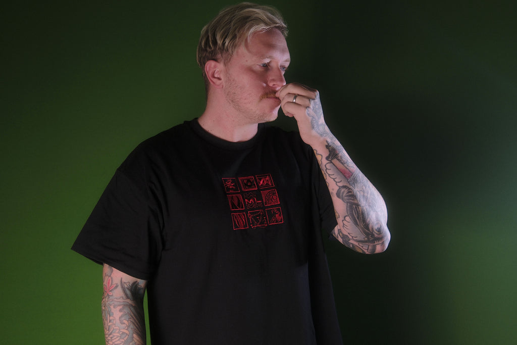 Red Square ML Embroidered T-Shirt
