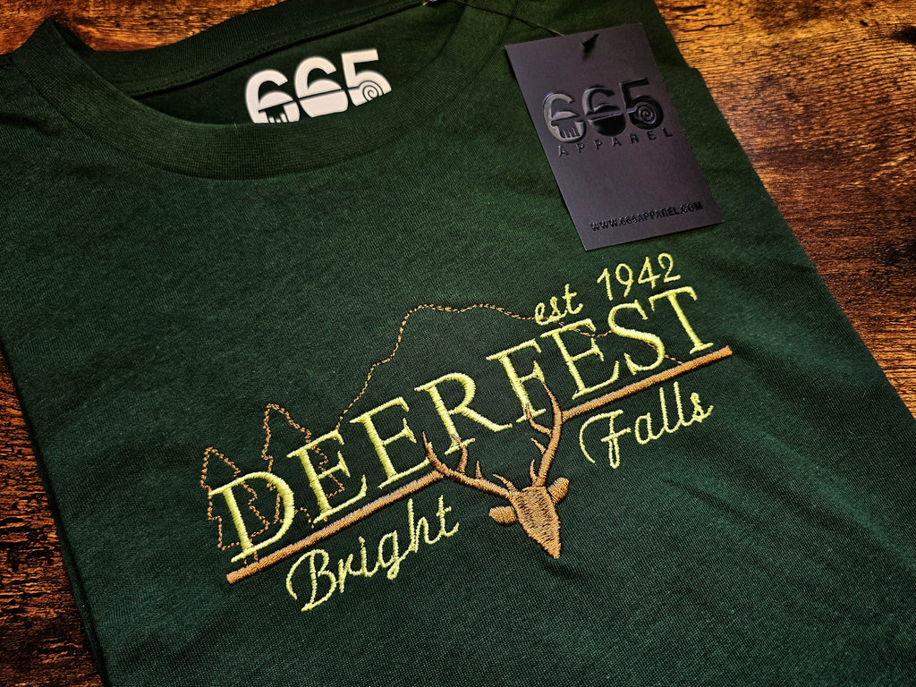 Deerfest Embroidered T-Shirt