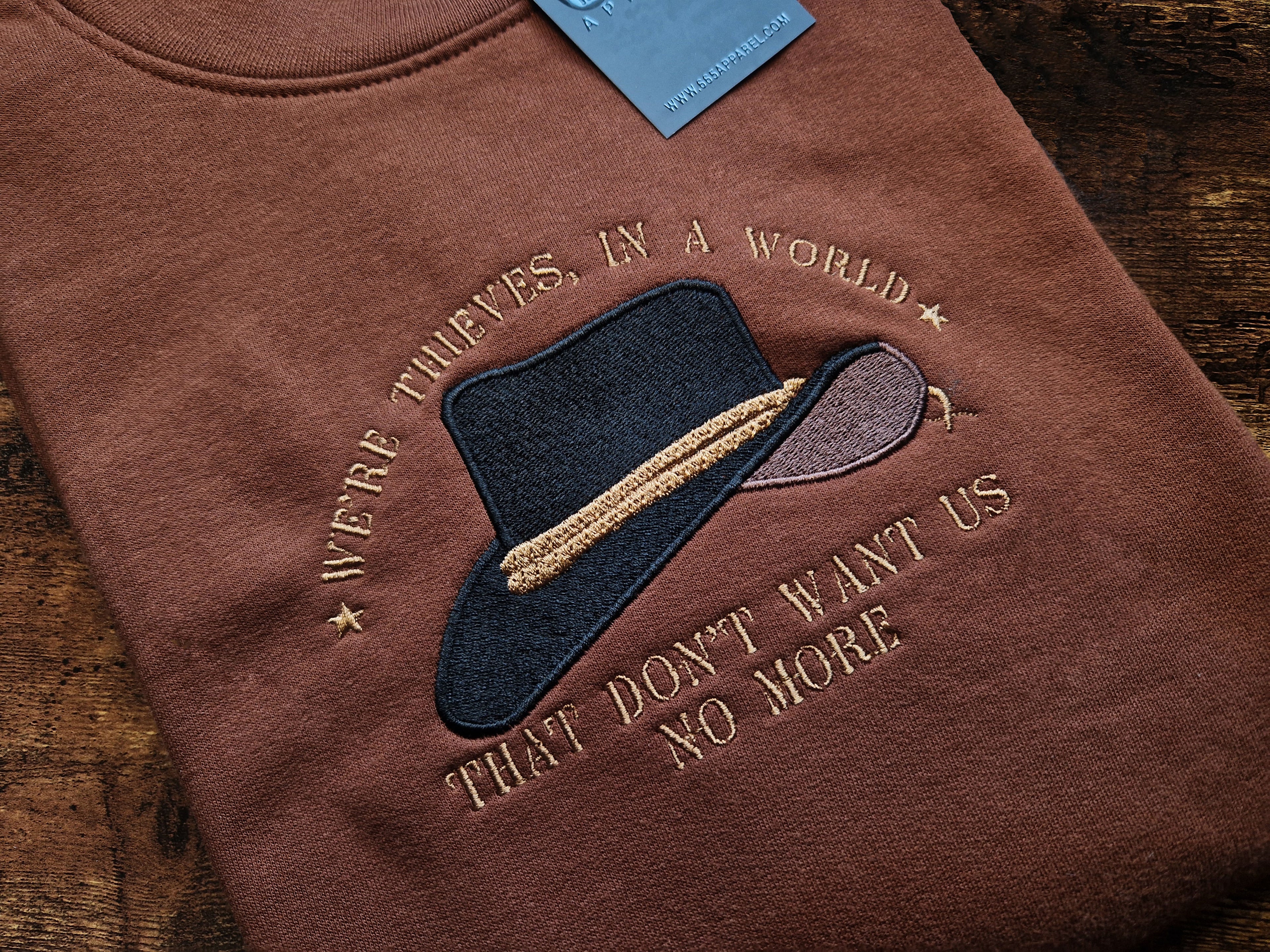 Cowboy Thieves Embroidered Sweatshirt/Hoodie