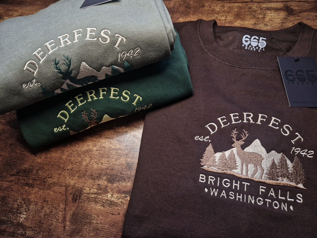 Deerfest Embroidered Sweatshirt/Hoodie
