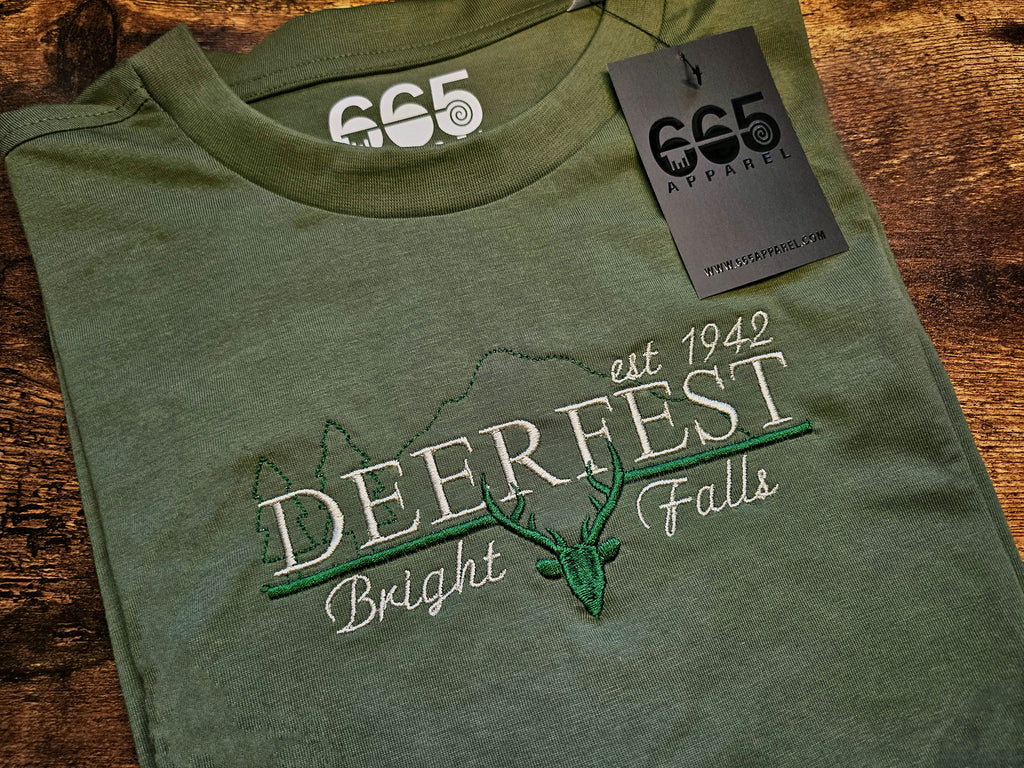 Deerfest Embroidered T-Shirt