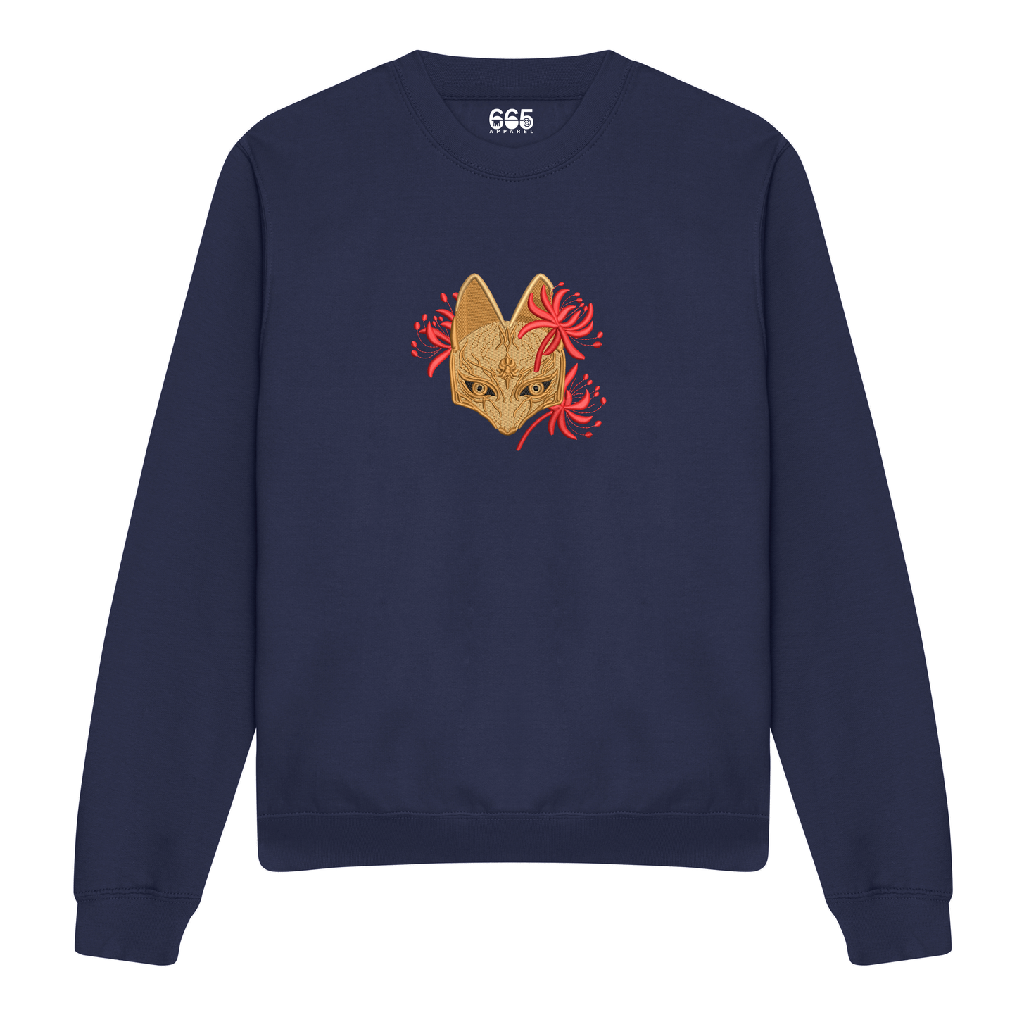 Fox Mask Embroidered Sweatshirt/Hoodie