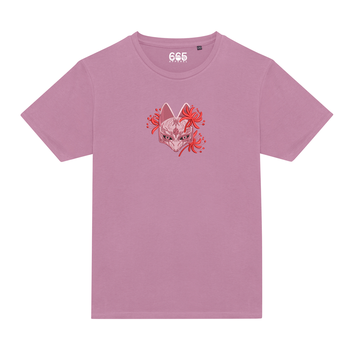 Fox Mask Embroidered T-Shirt