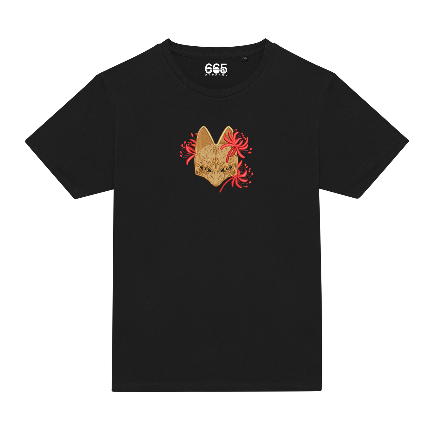 Fox Mask Embroidered T-Shirt