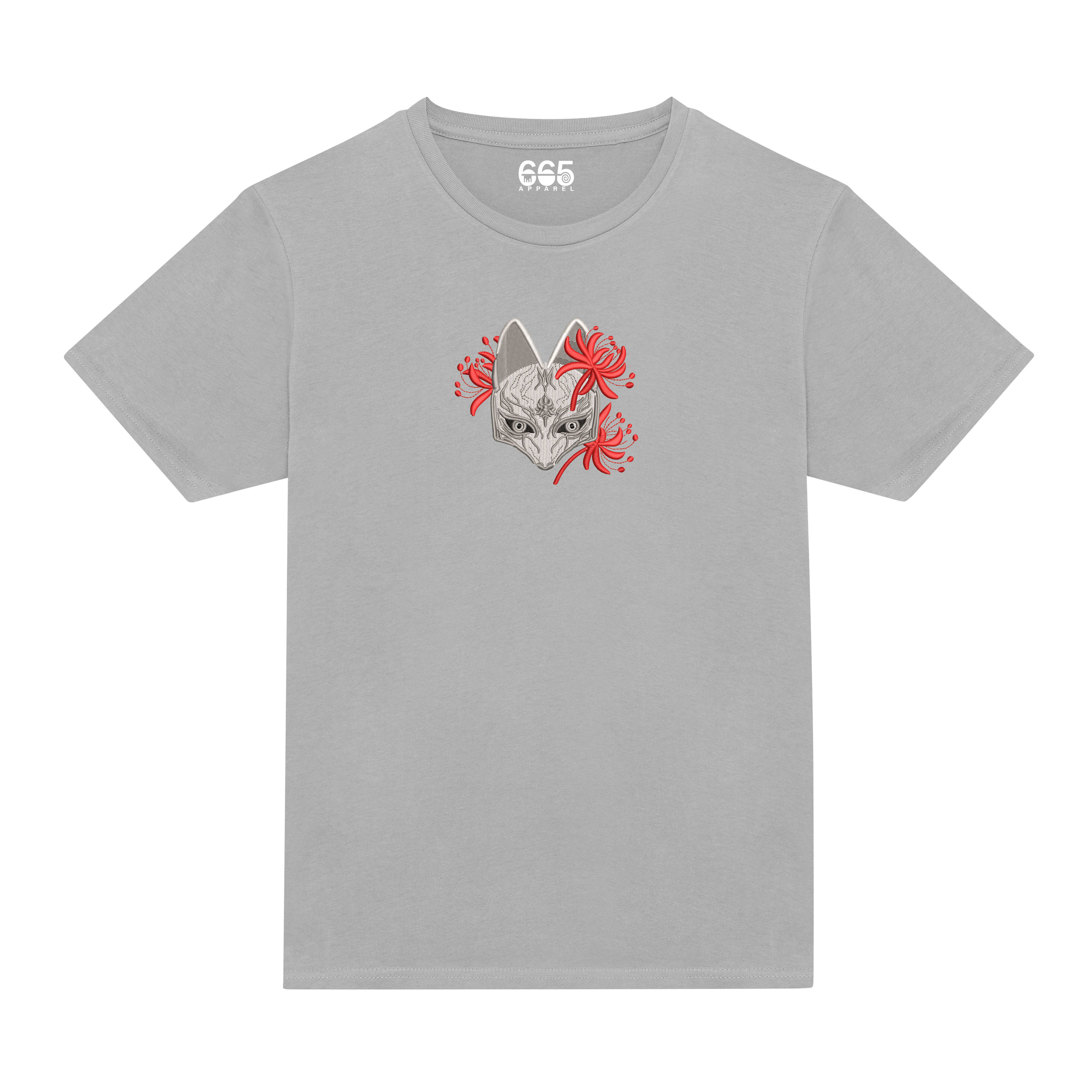 Fox Mask Embroidered T-Shirt