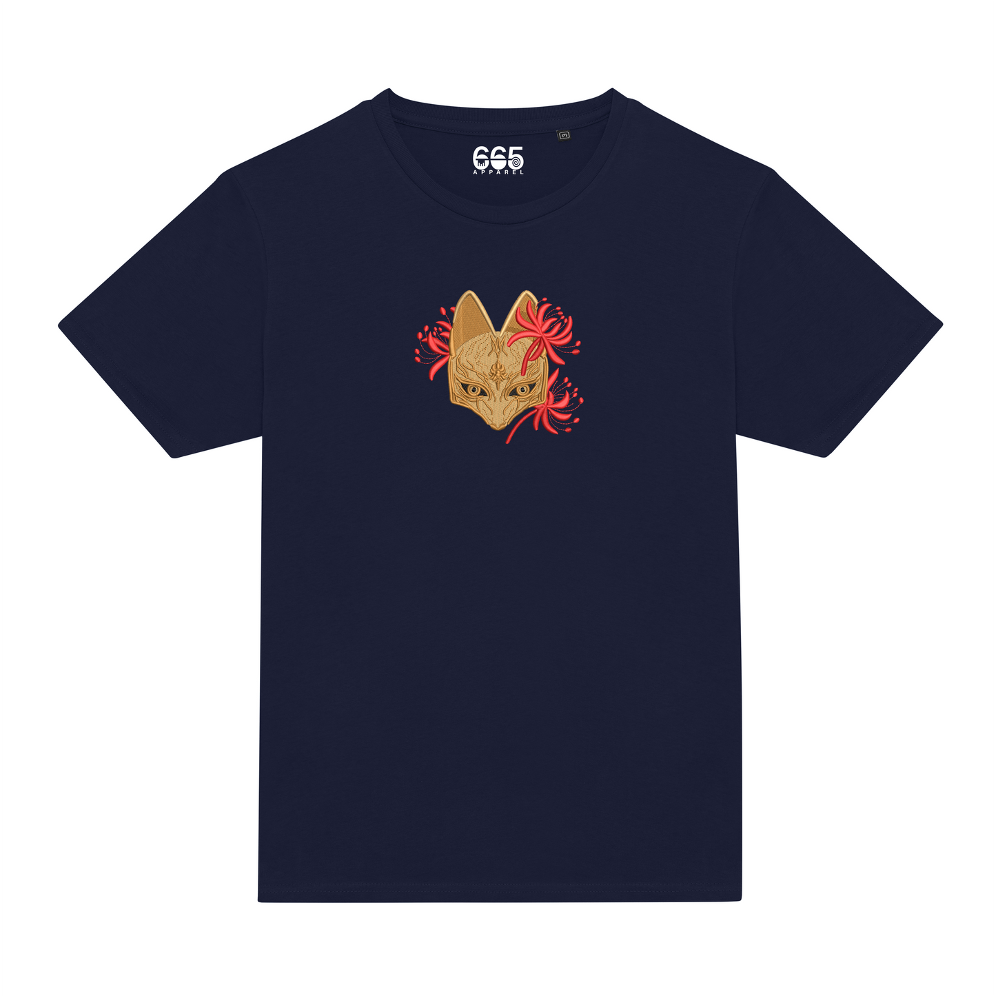 Fox Mask Embroidered T-Shirt