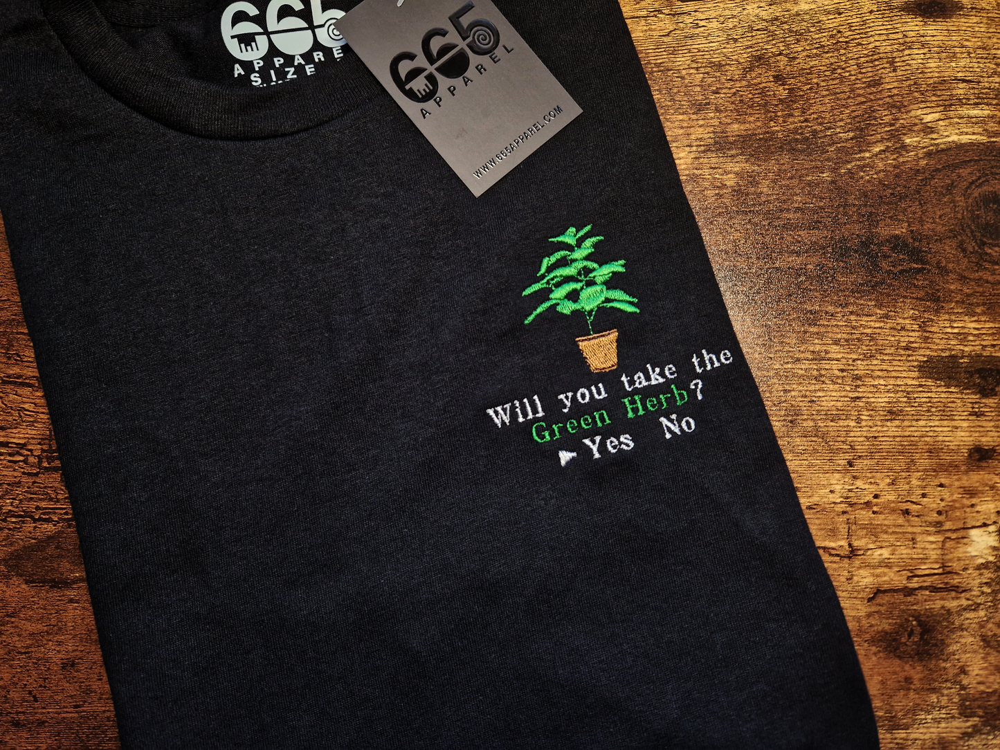 Healing Herb Embroidered T-Shirts