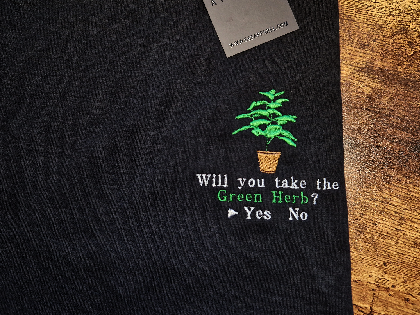 Healing Herb Embroidered T-Shirts