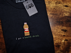 Health Drink Embroidered T-Shirt