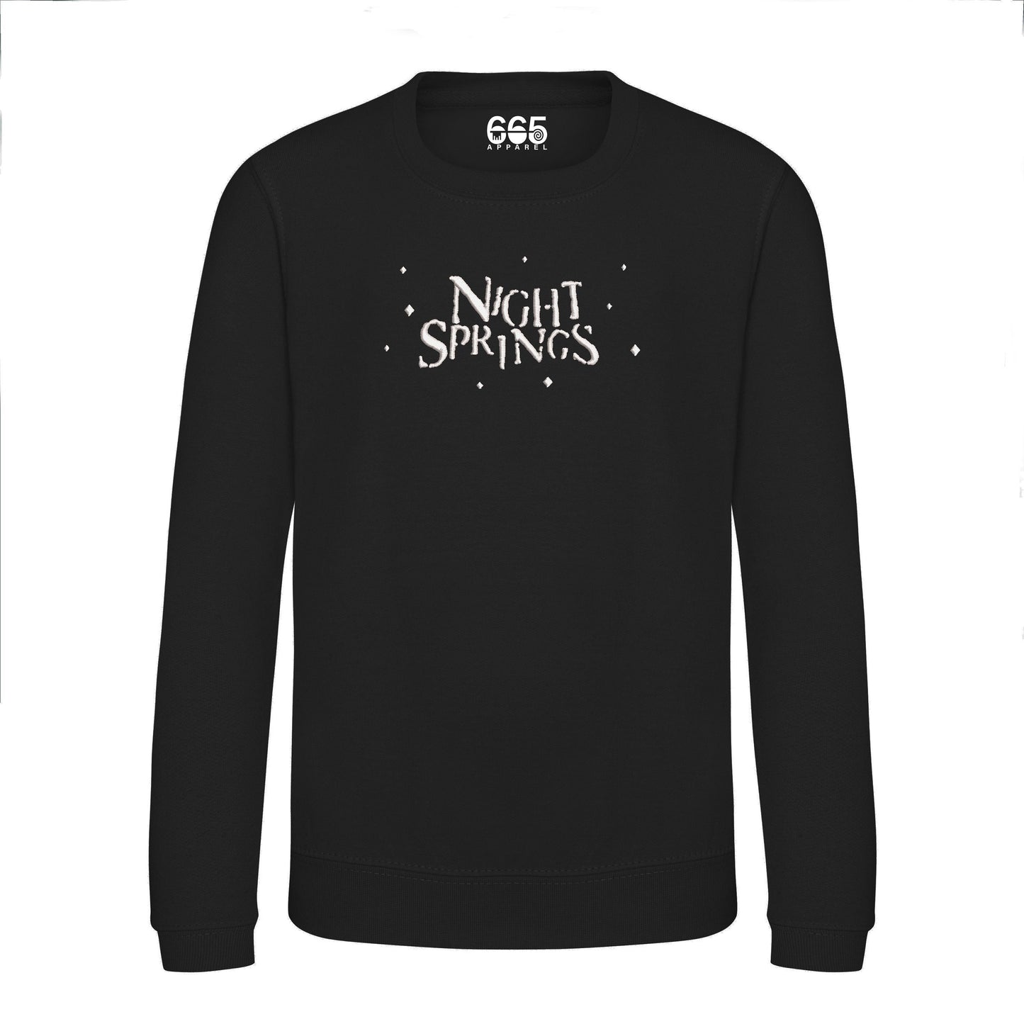 Night Springs Embroidered Sweatshirt/Hoodie