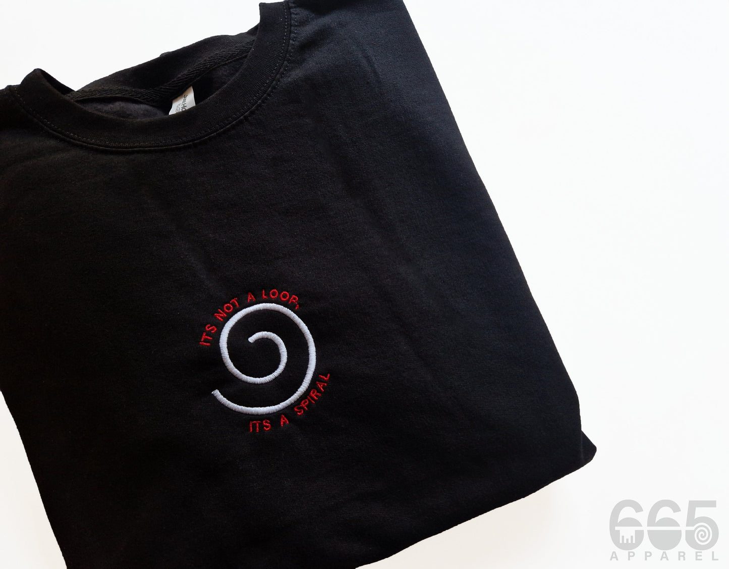 It's Not A Loop, It's A Spiral Embroidered Sweatshirt/Hoodie