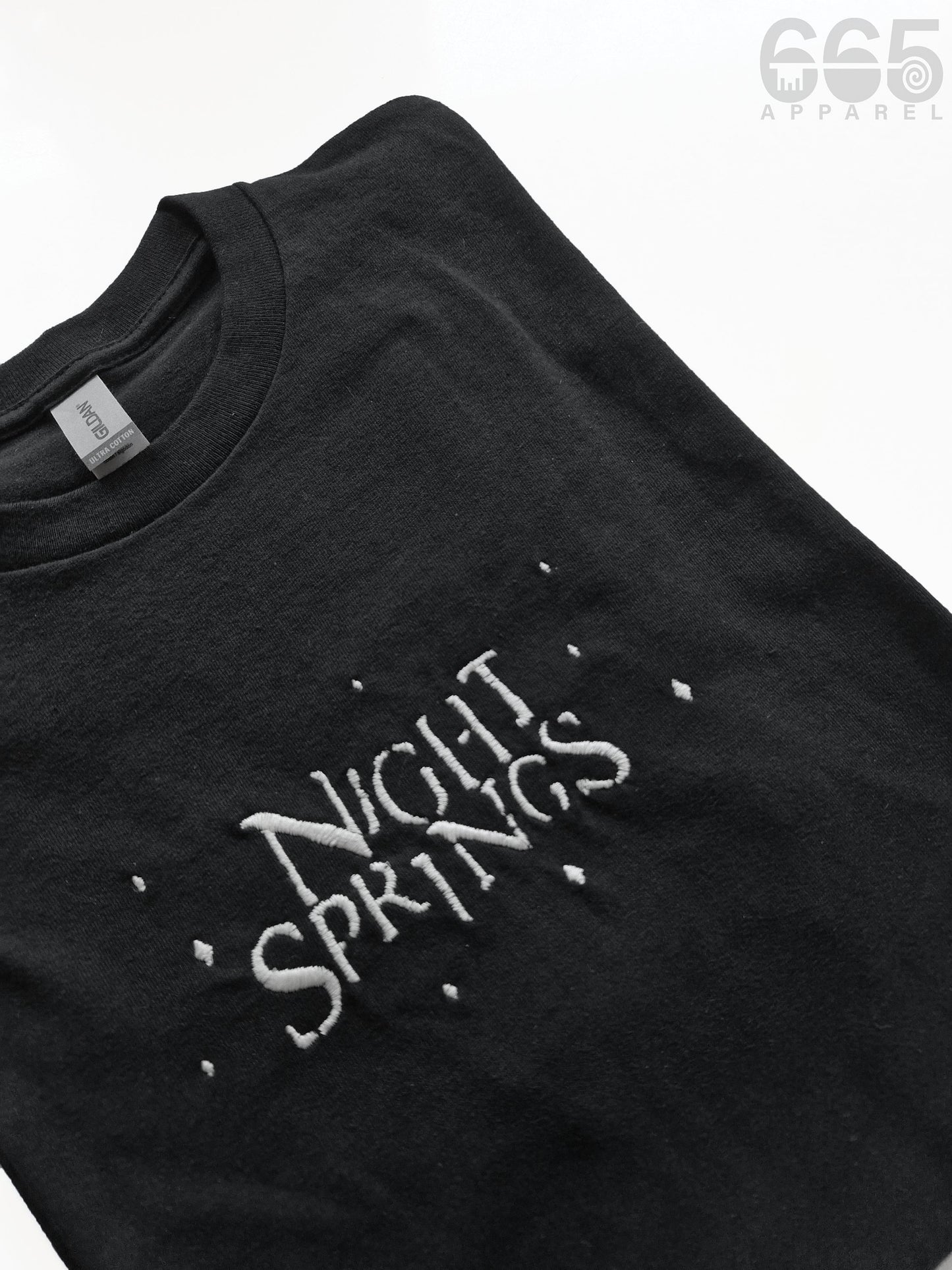 Night Springs Embroidered T-Shirt