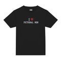 I Love Fictional Men Embroidered T-Shirt