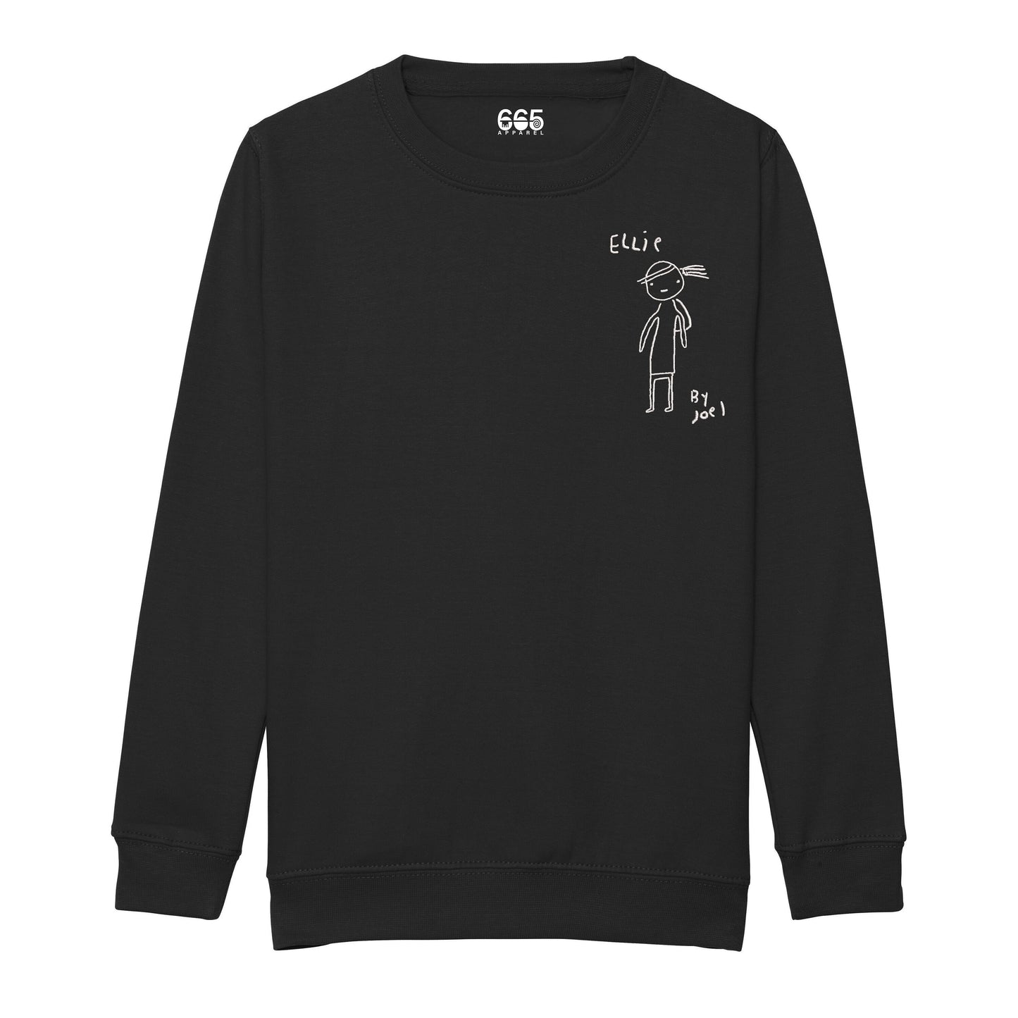 Ellie Drawing by Joel Embroidered Sweatshirt/Hoodie