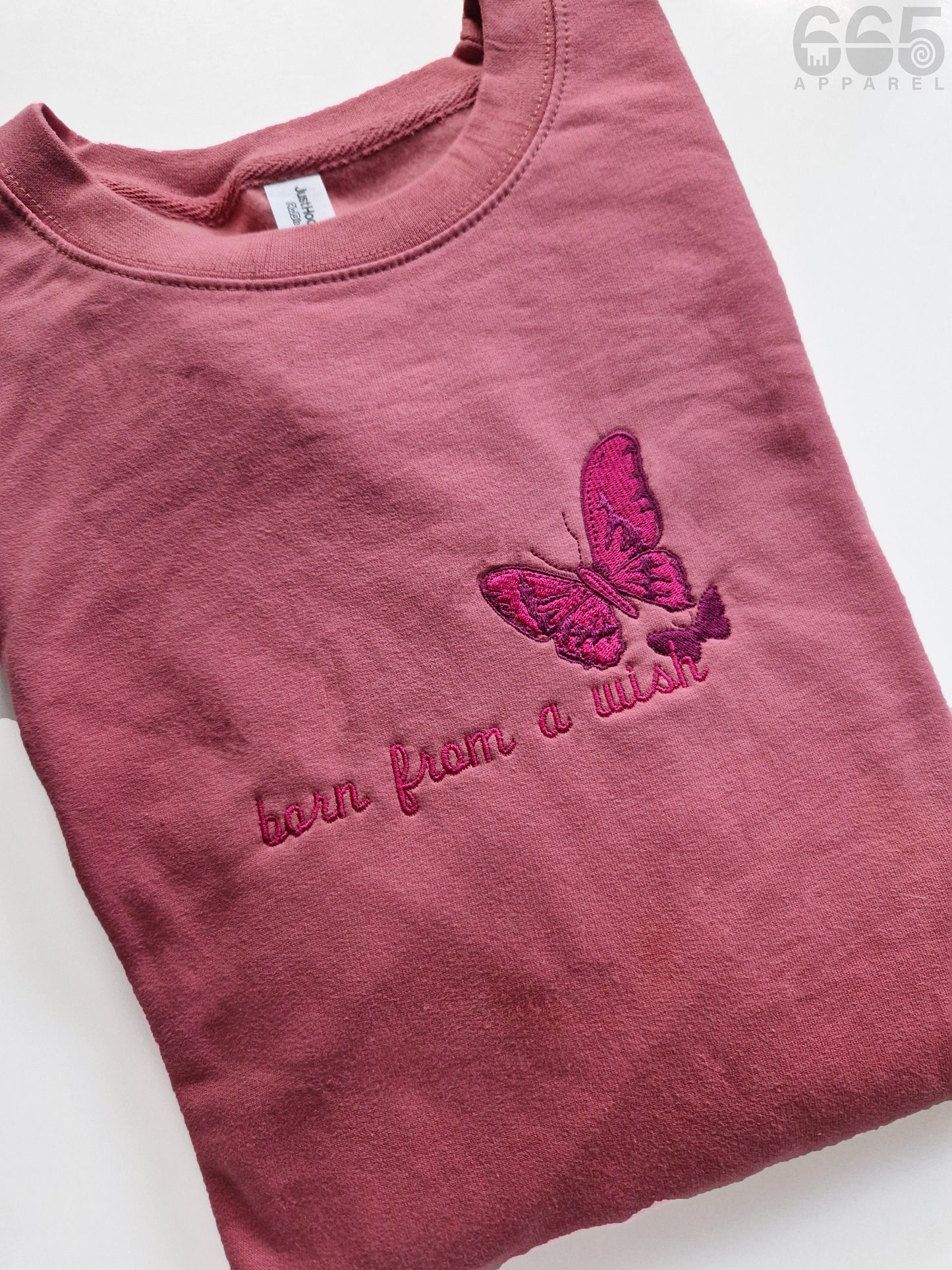 Born From A Wish Embroidered Sweatshirt/Hoodie