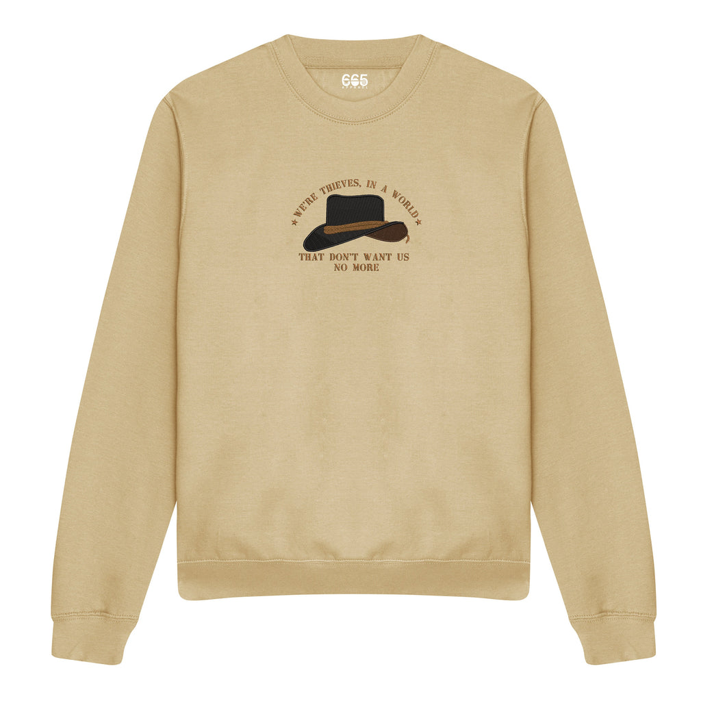 *Ready to Ship* Cowboy Thieves Embroidered Sweatshirt
