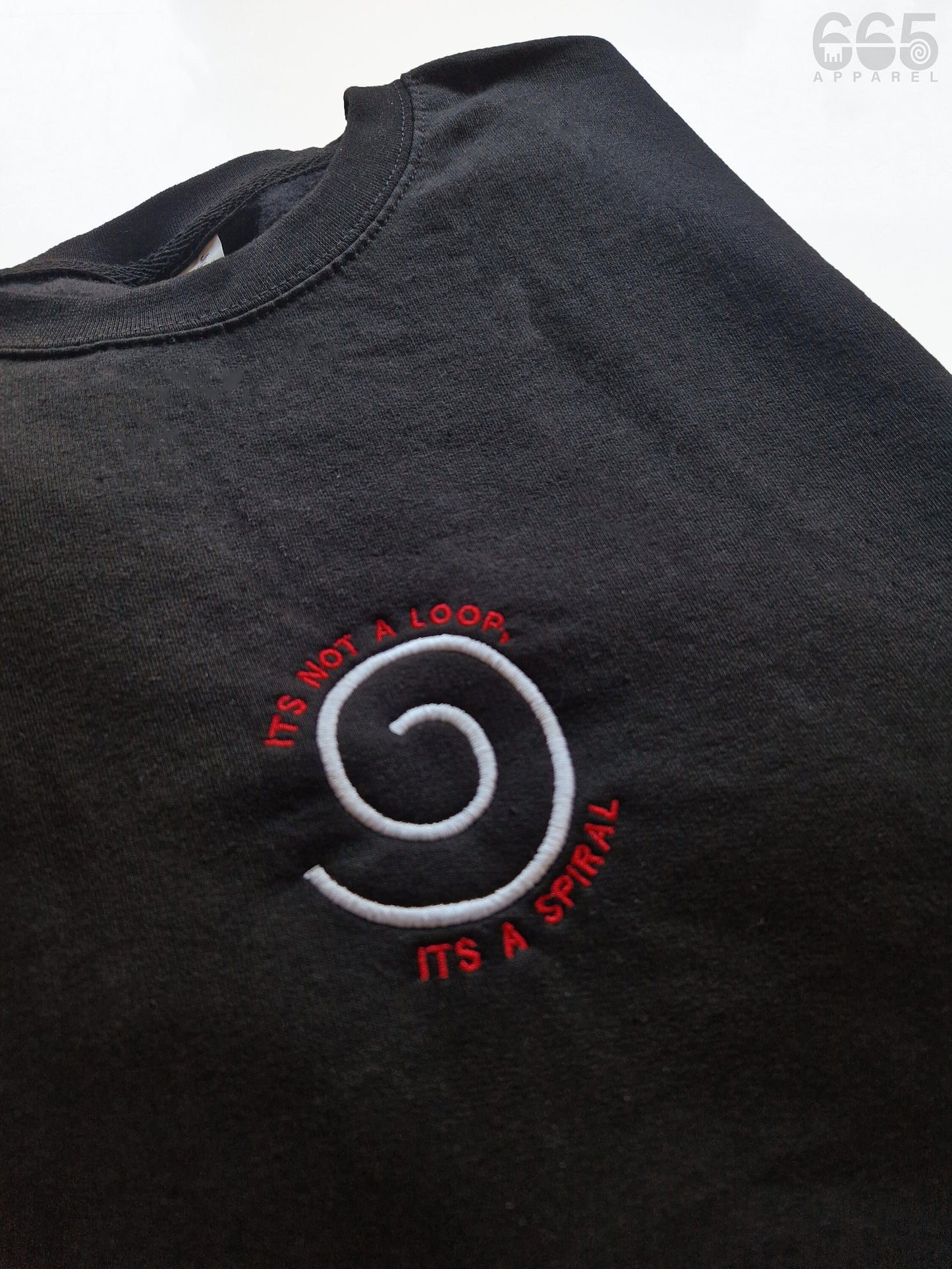 It's Not A Loop, It's A Spiral Embroidered Sweatshirt/Hoodie