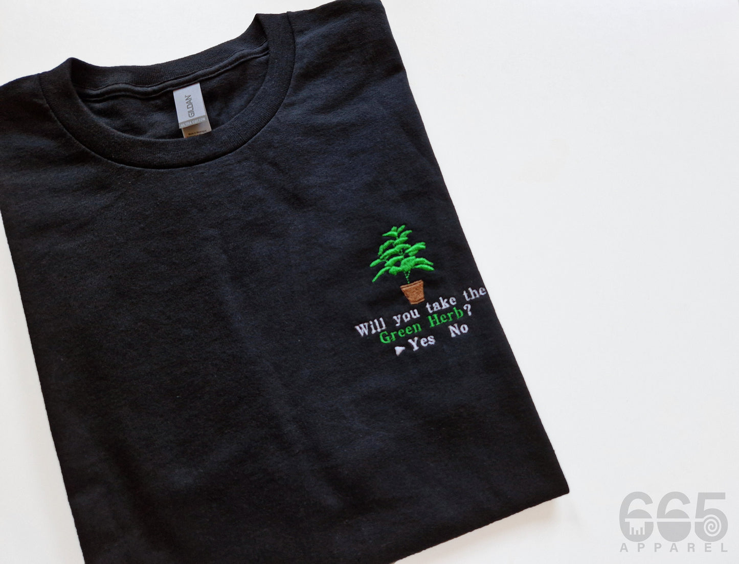 Healing Herb Embroidered T-Shirts