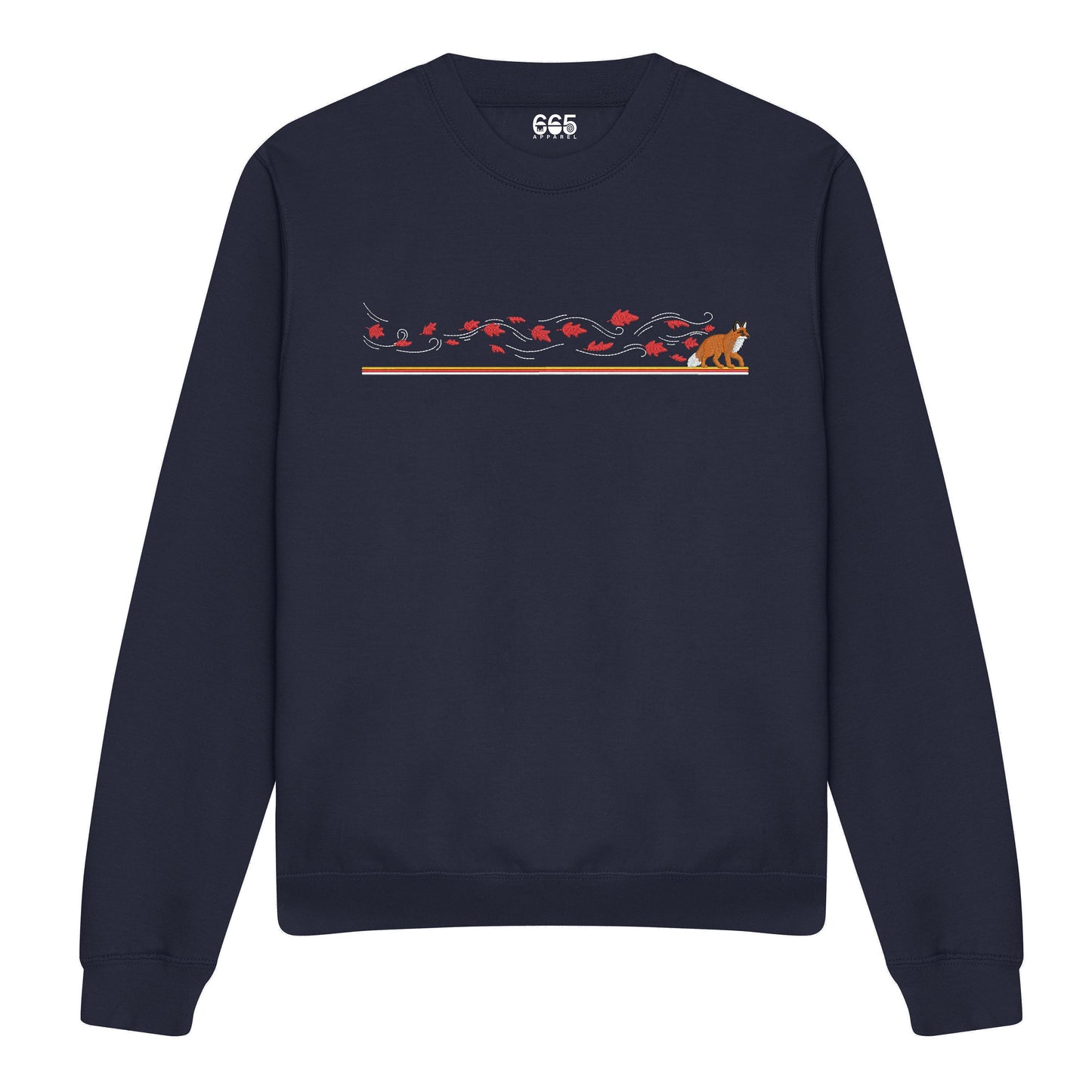 Samurai Fox Embroidered Sweatshirt/Hoodie