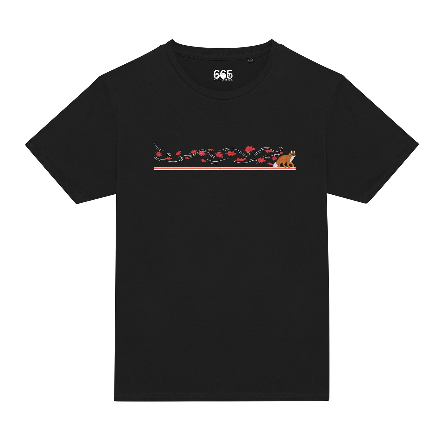 Samurai Fox Embroidered T-Shirts