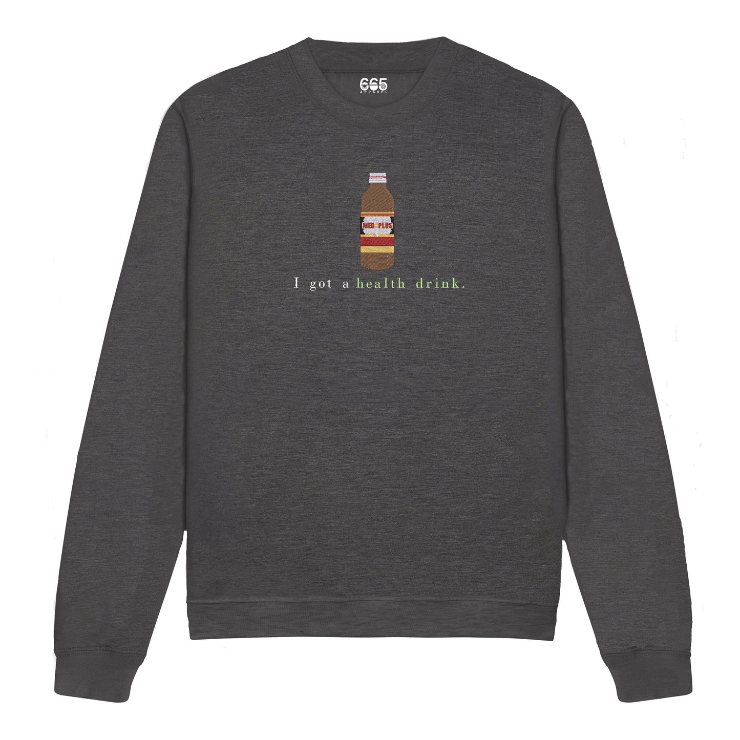 Health Drink Embroidered Sweatshirt/Hoodie