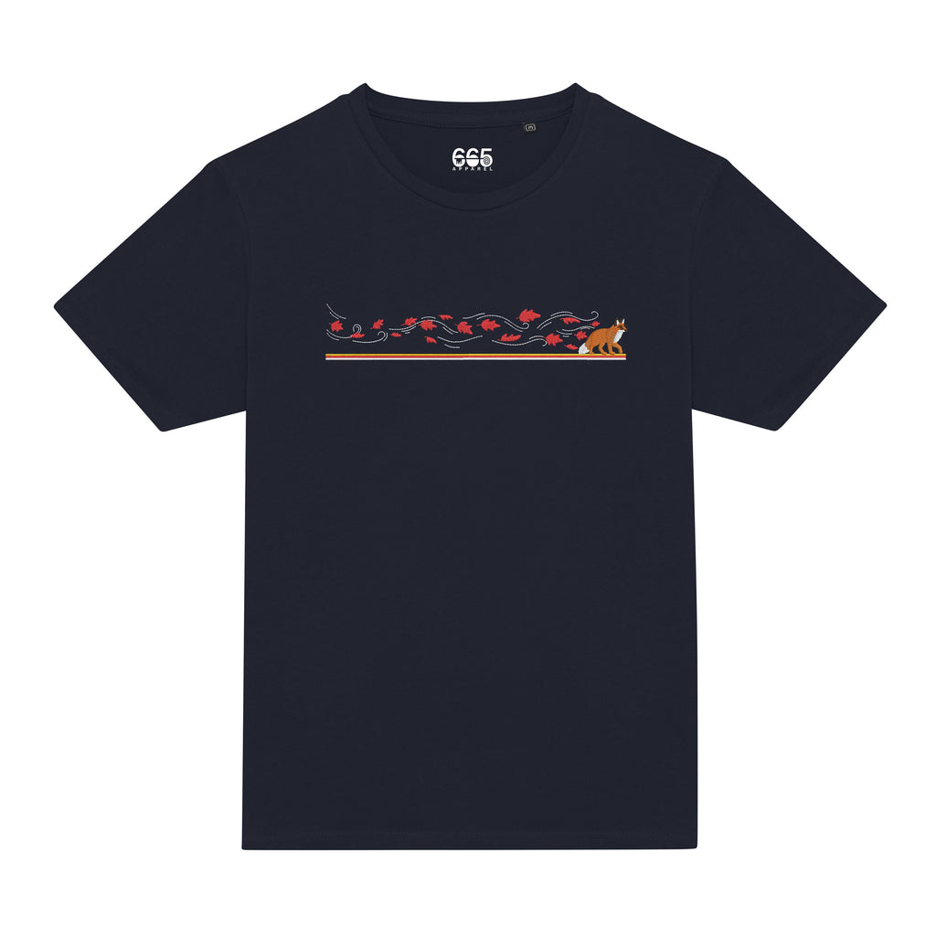 Samurai Fox Embroidered T-Shirts