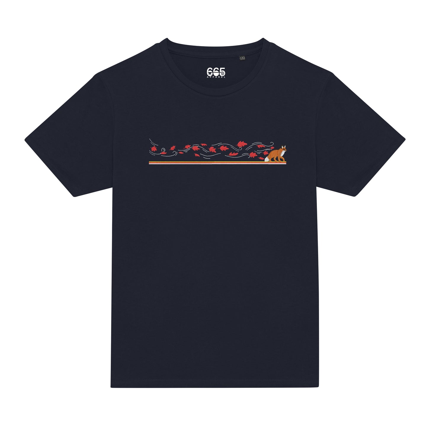 Samurai Fox Embroidered T-Shirts