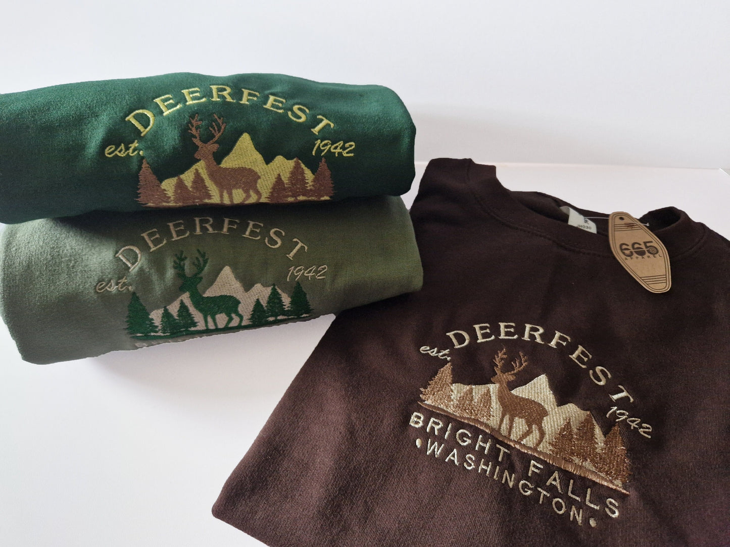 Deerfest Embroidered Sweatshirt/Hoodie