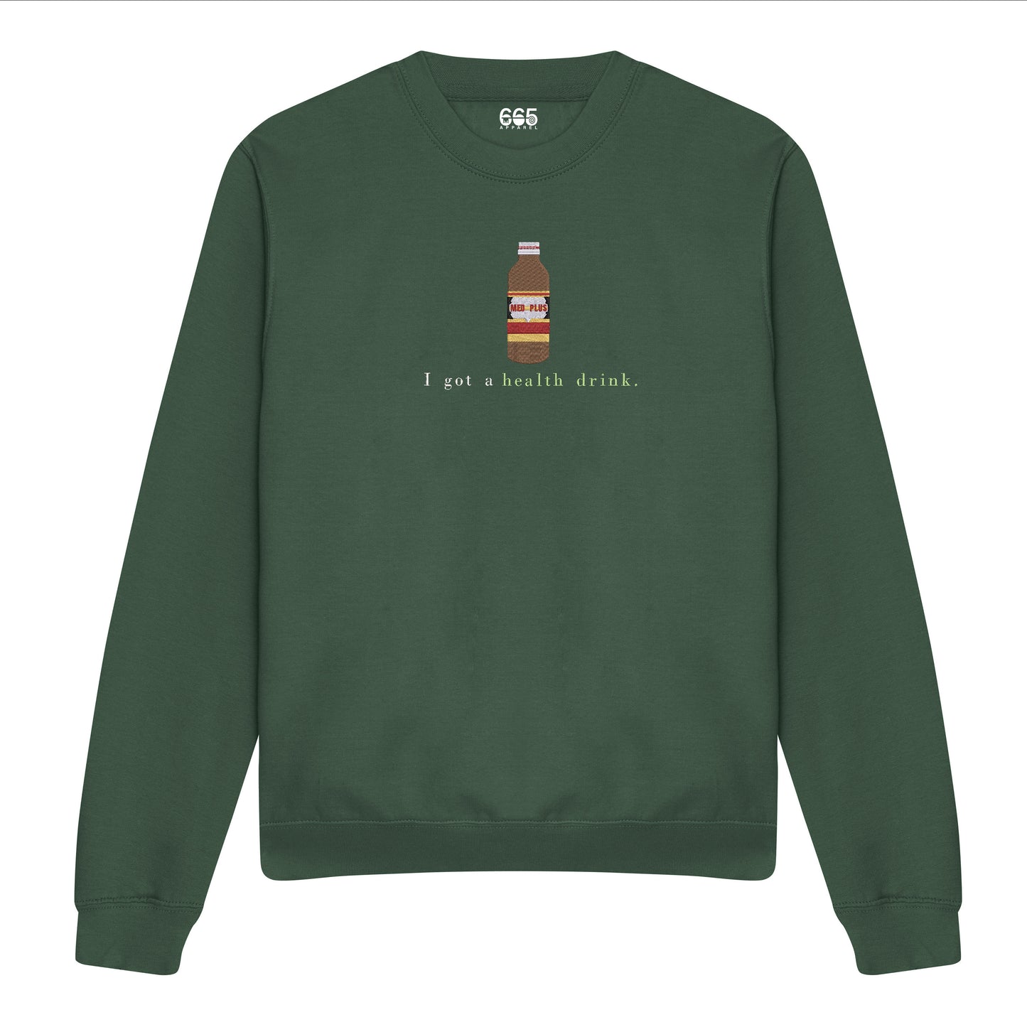 Health Drink Embroidered Sweatshirt/Hoodie