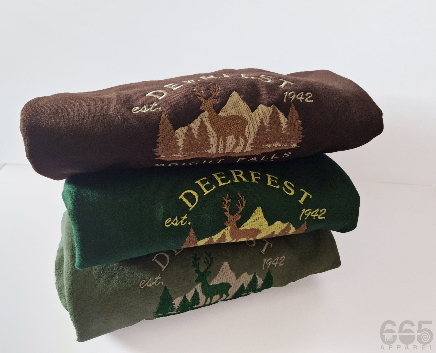 Deerfest Embroidered Sweatshirt/Hoodie