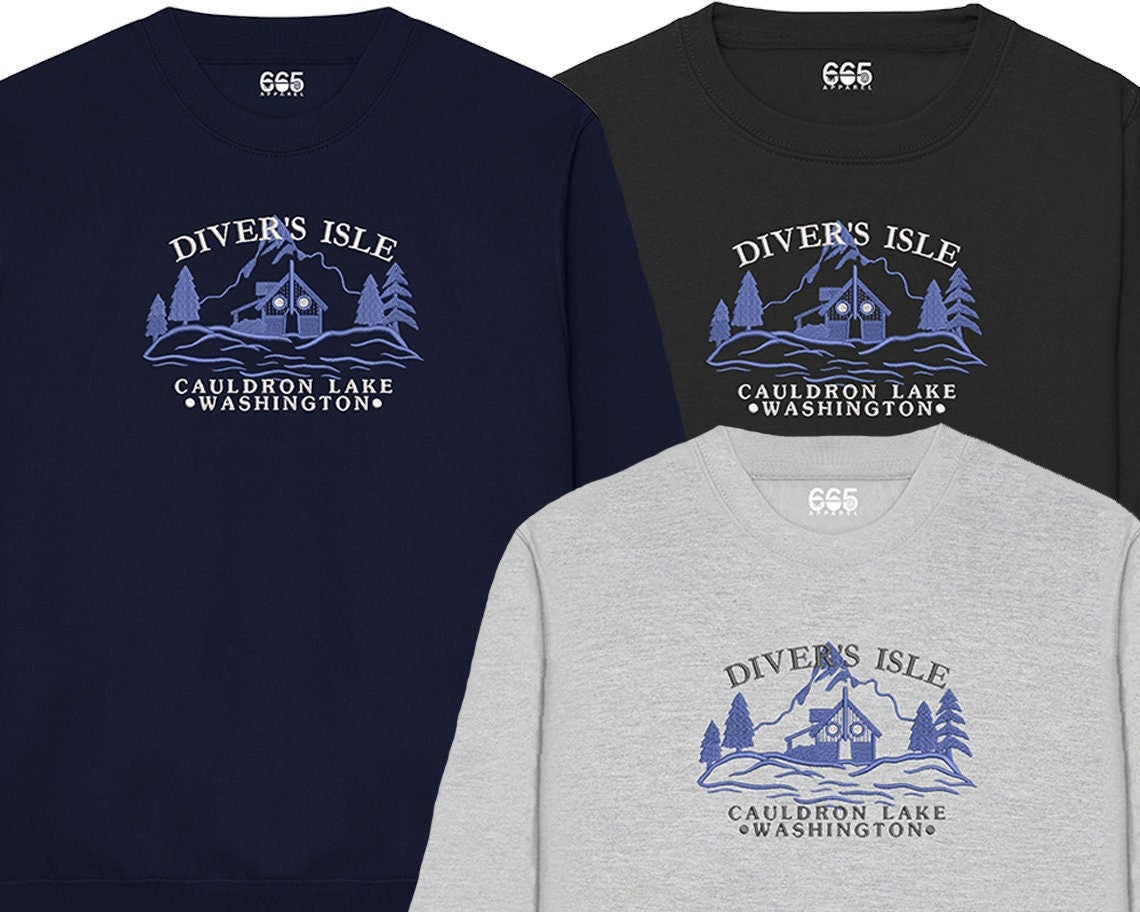 Diver's Isle Embroidered Sweatshirt/Hoodie