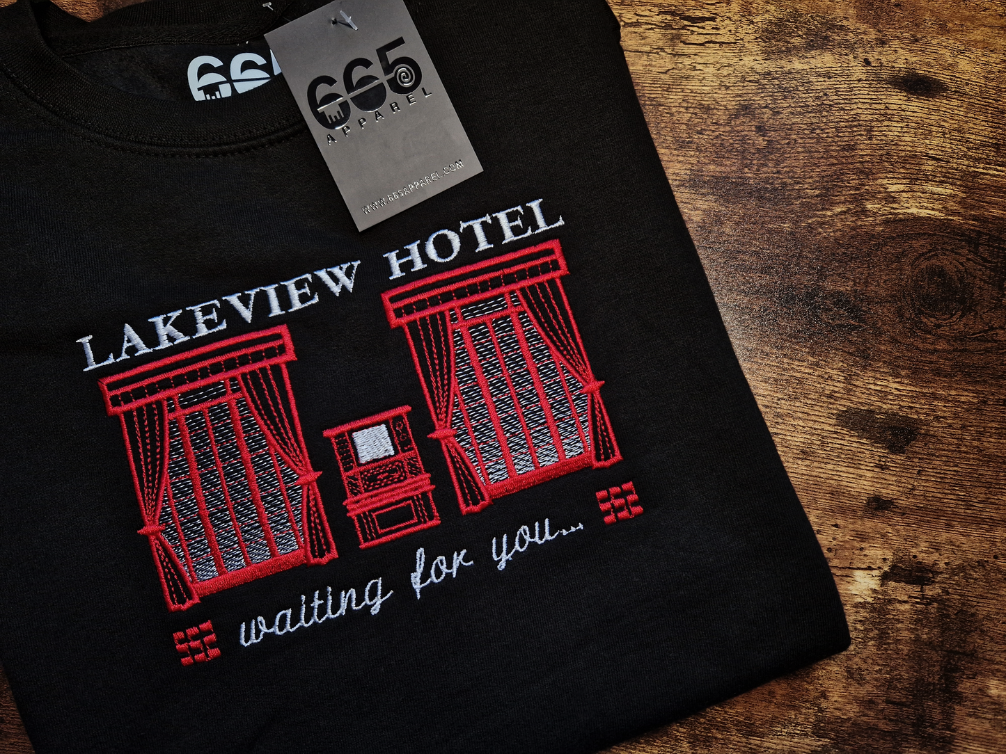 Lakeview Hotel Embroidered Sweatshirt/Hoodie