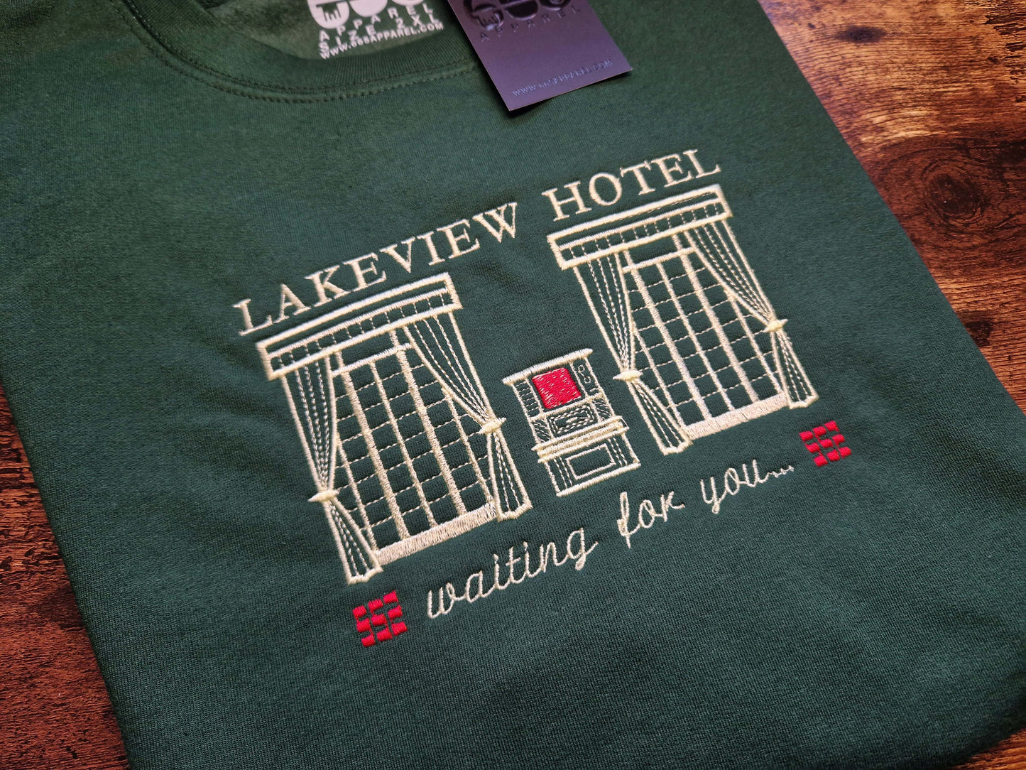 Lakeview Hotel Embroidered Sweatshirt/Hoodie