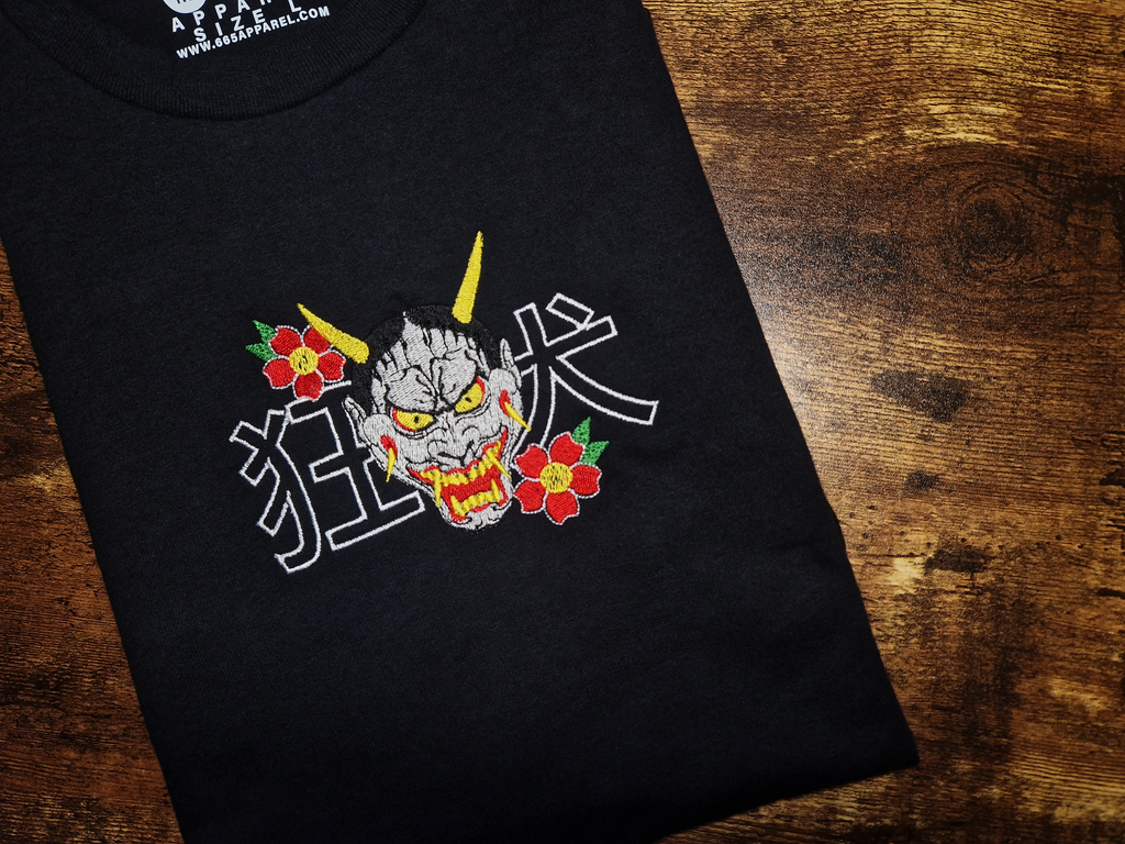 Mad Dog Mask Embroidered T-Shirt