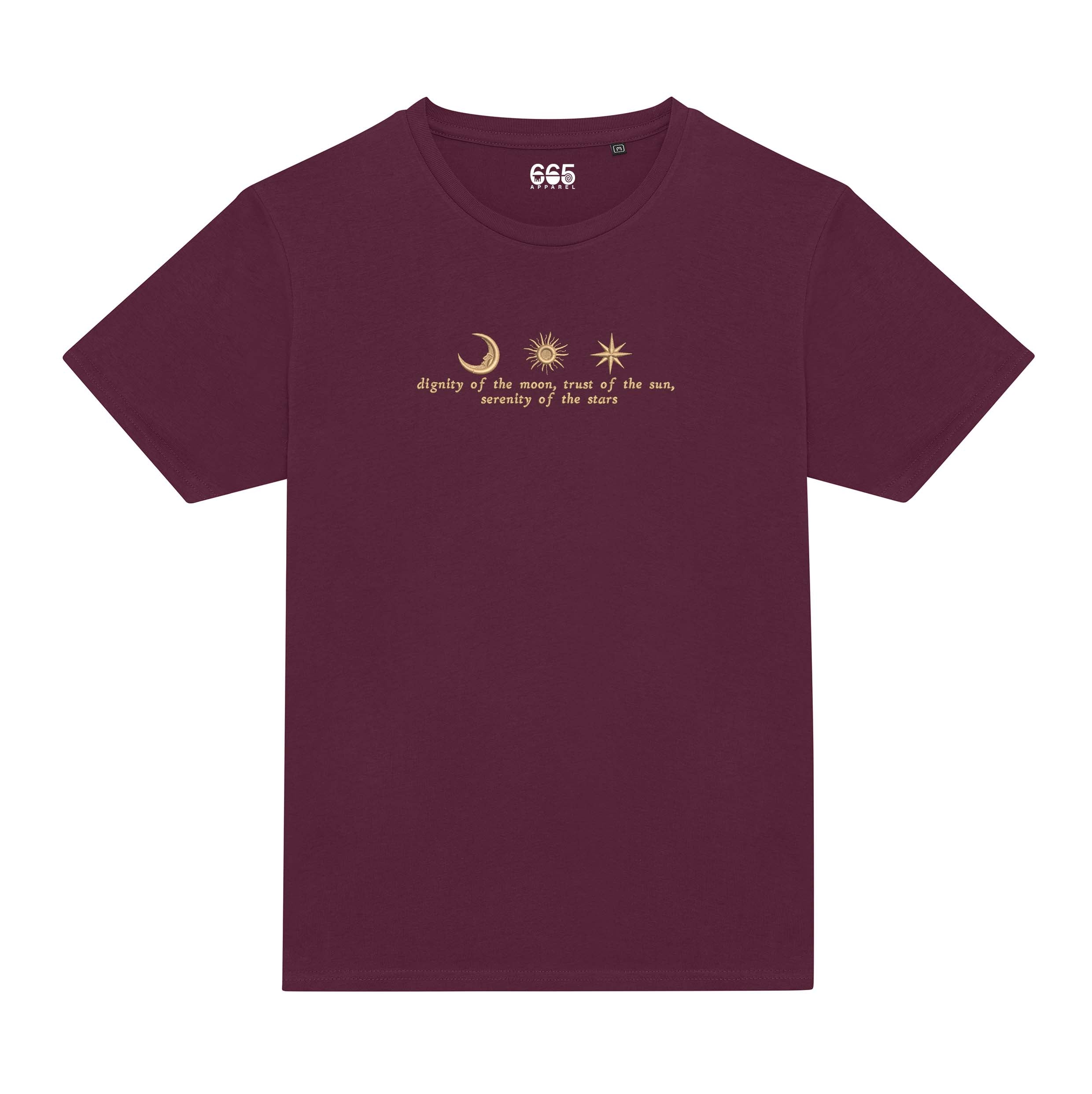 Moon, Sun, Star Embroidered T-Shirt