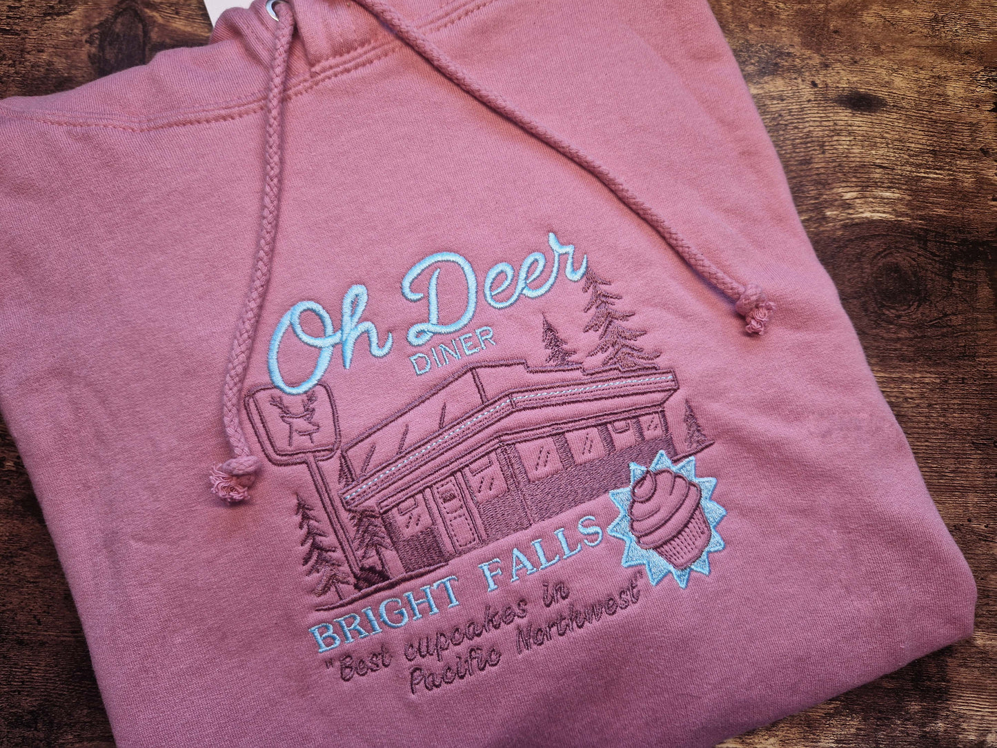 Oh Deer Diner Embroidered Sweatshirt/Hoodie