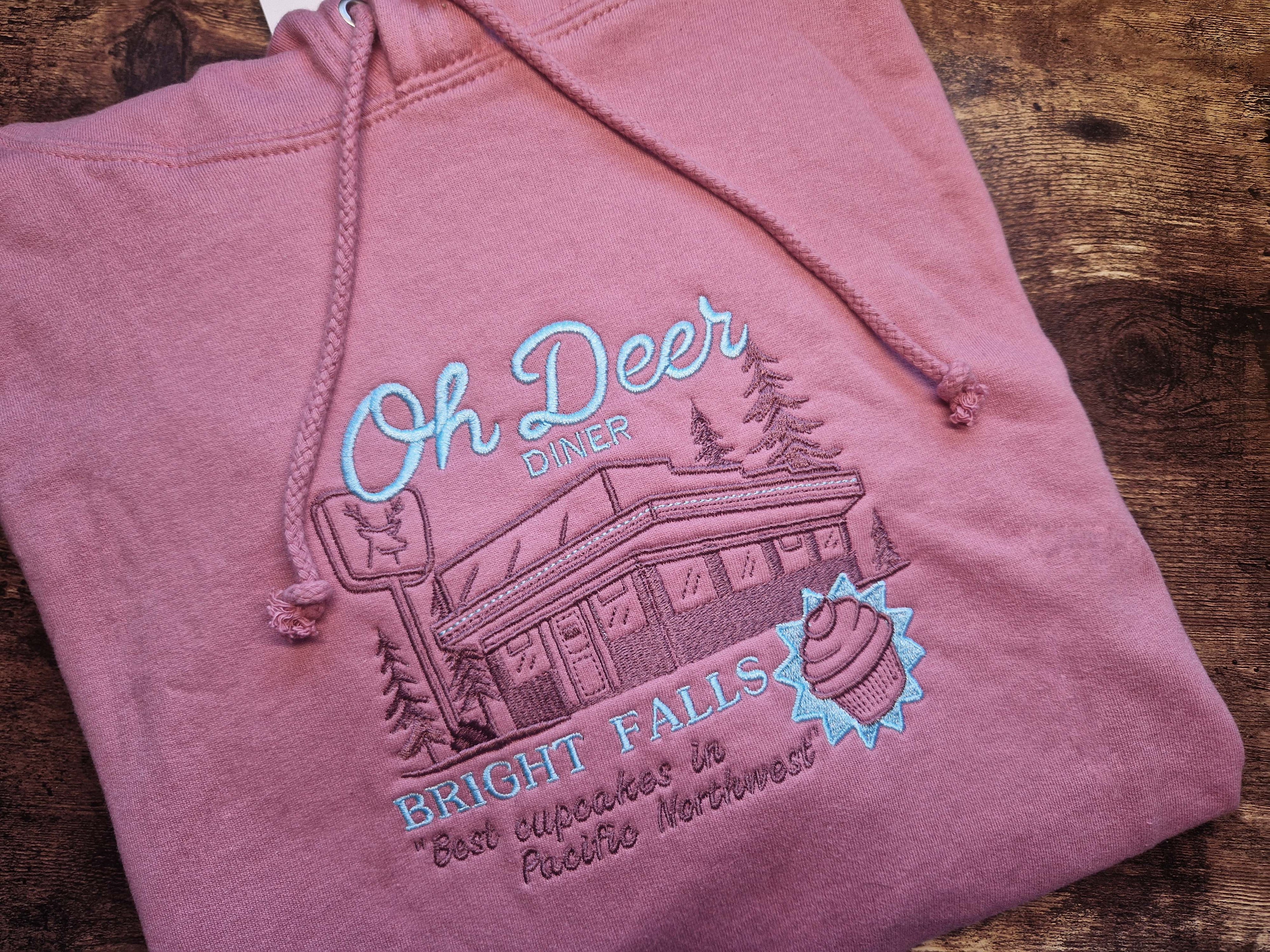 Oh Deer Diner Embroidered Sweatshirt/Hoodie