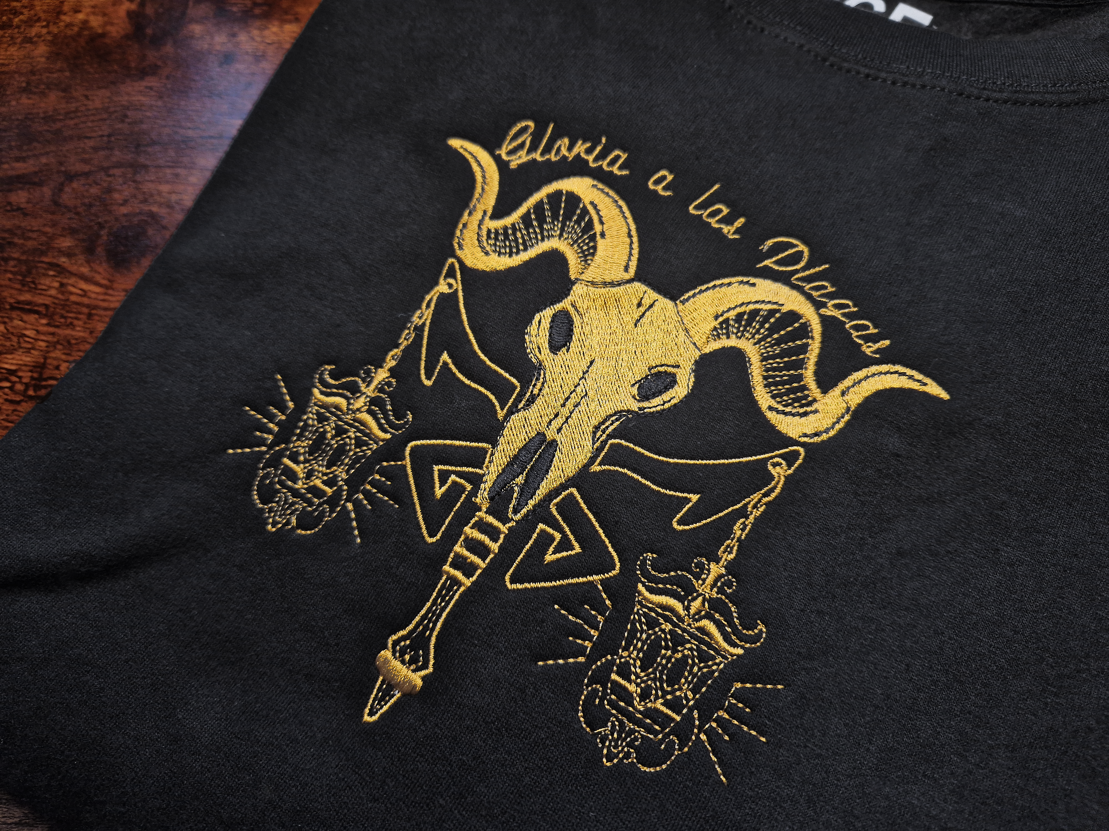 Plagas Embroidered Sweatshirt/Hoodie