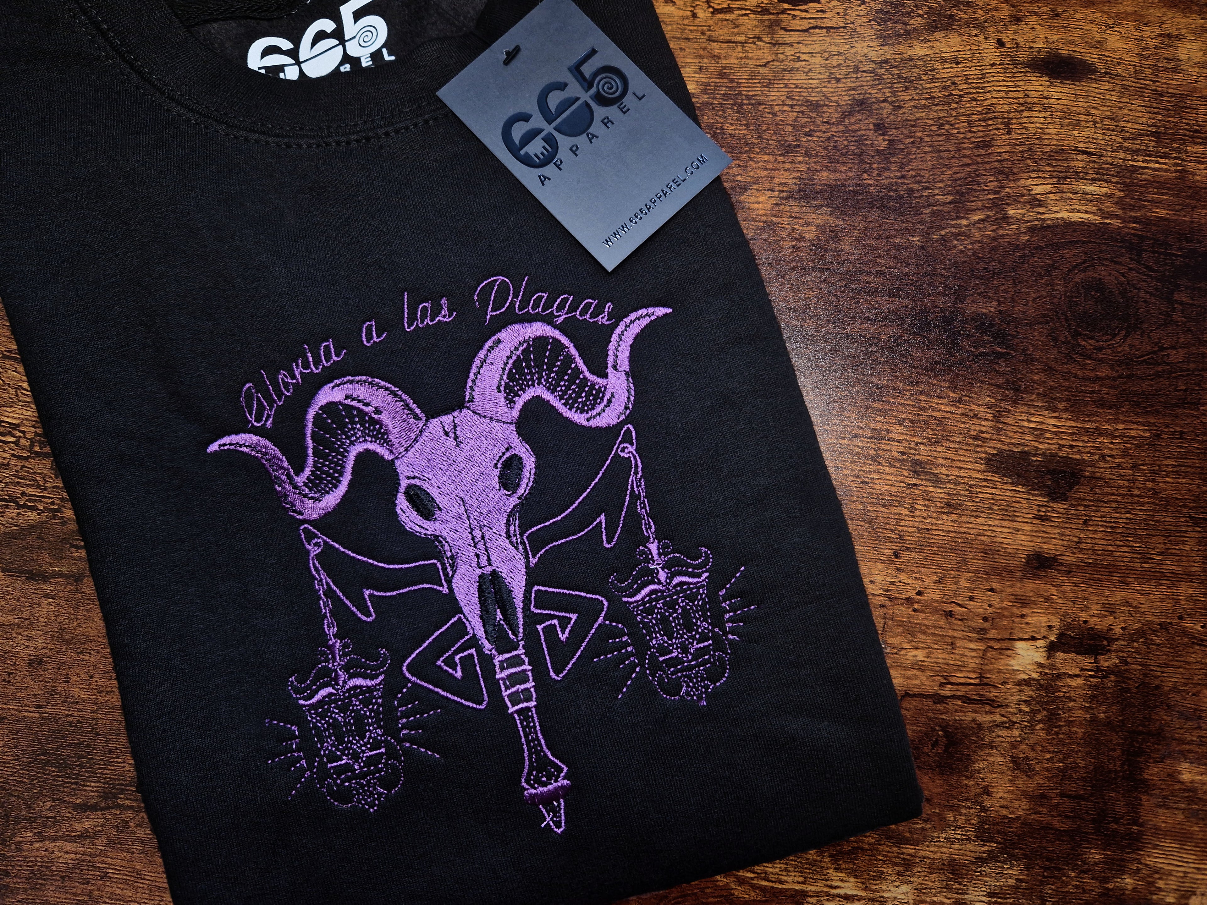 Plagas Embroidered Sweatshirt/Hoodie